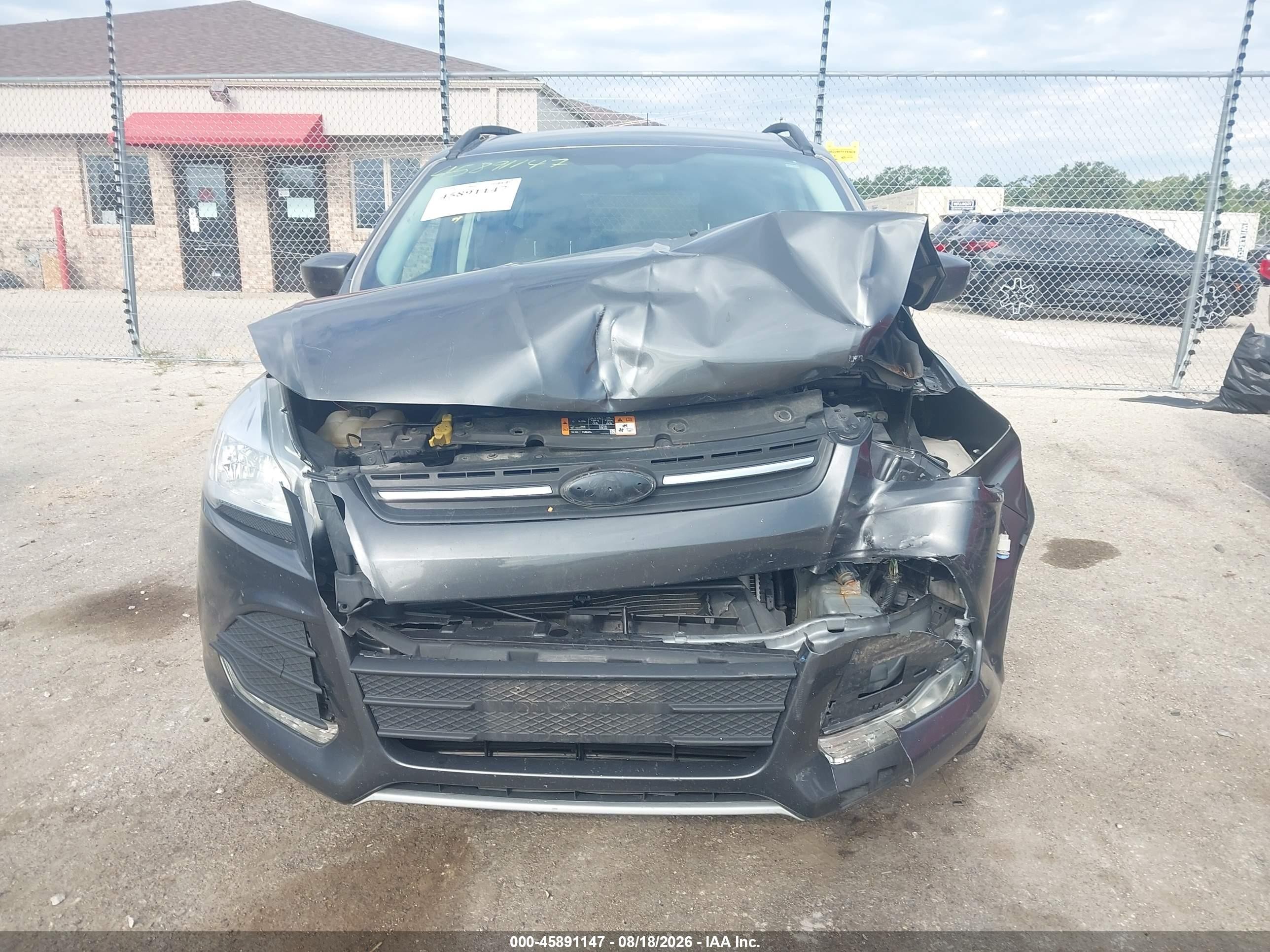 2015 Ford Escape Se Gray vin: 1FMCU9GX4FUA94020