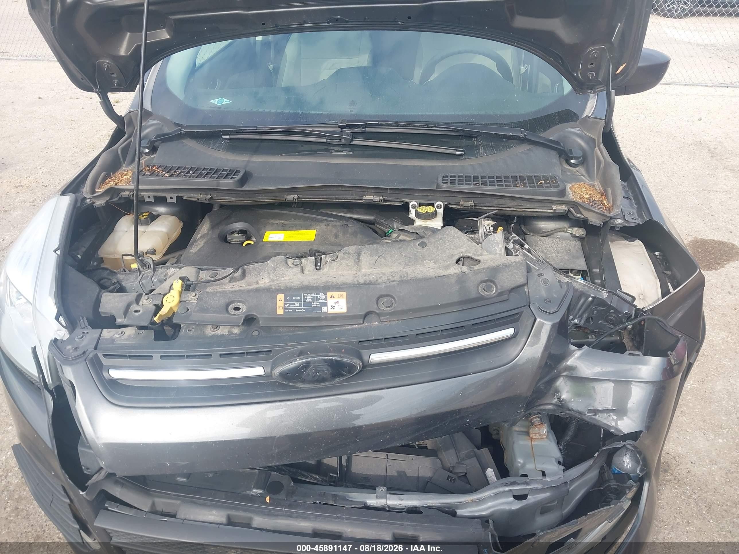 2015 Ford Escape Se Gray vin: 1FMCU9GX4FUA94020