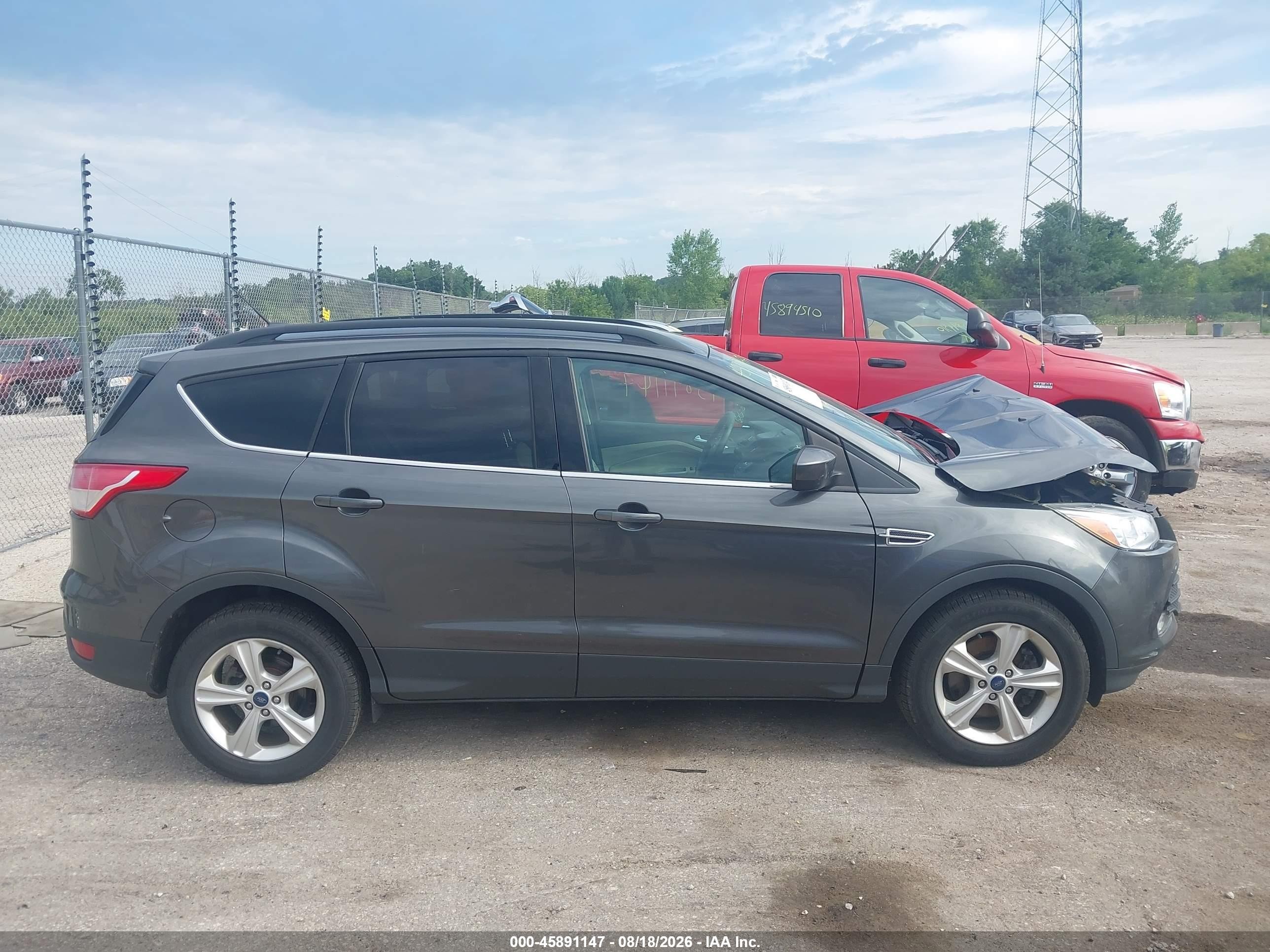 2015 Ford Escape Se Gray vin: 1FMCU9GX4FUA94020
