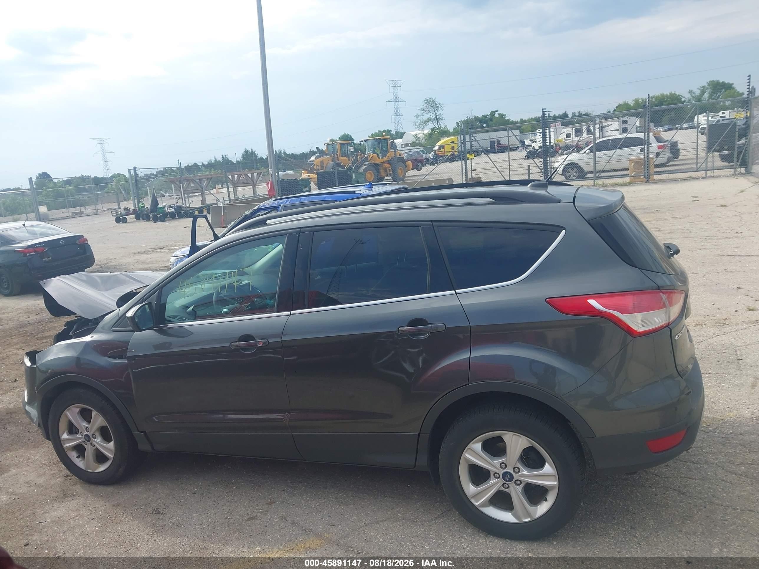2015 Ford Escape Se Gray vin: 1FMCU9GX4FUA94020