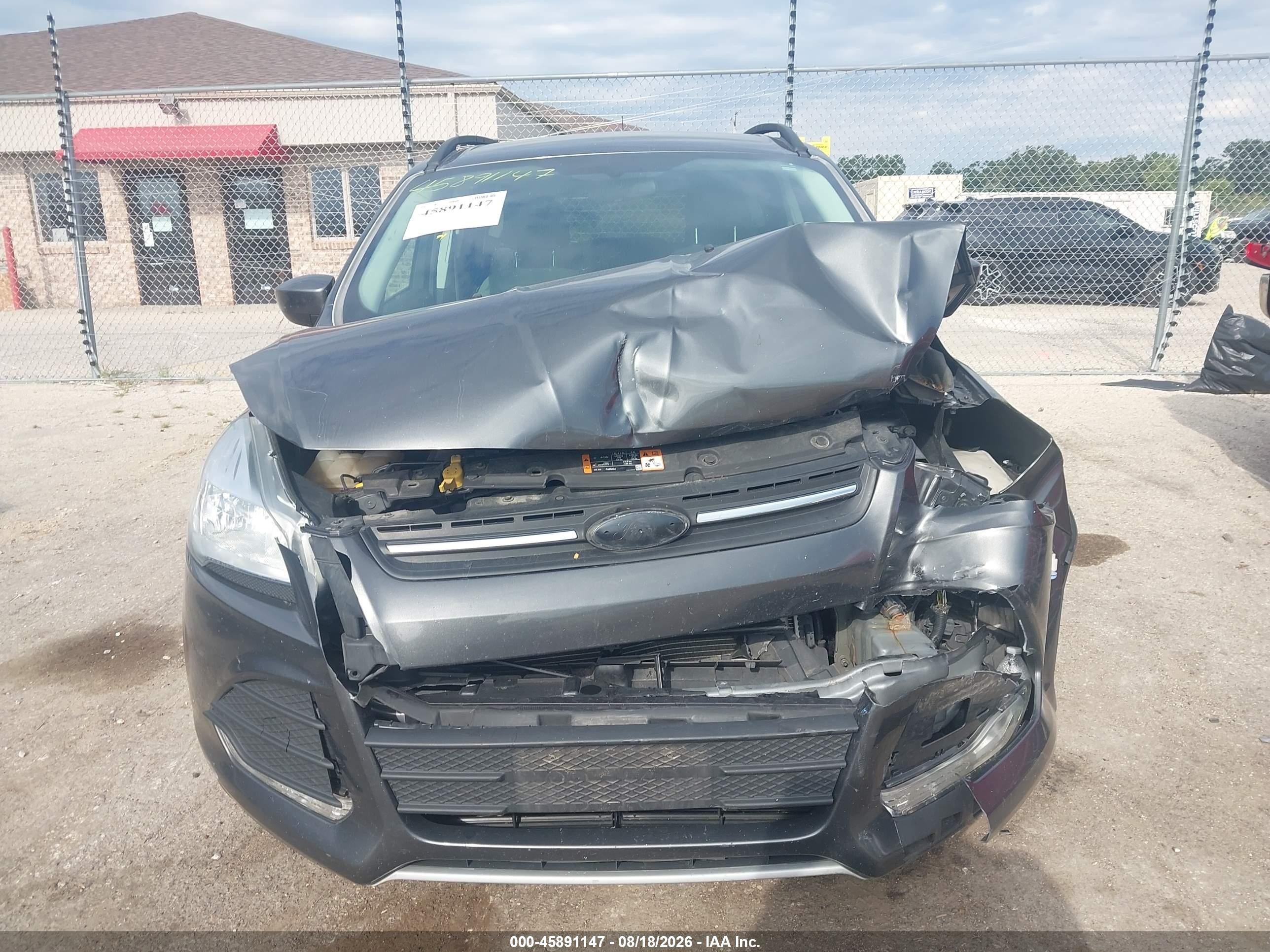 2015 Ford Escape Se Gray vin: 1FMCU9GX4FUA94020