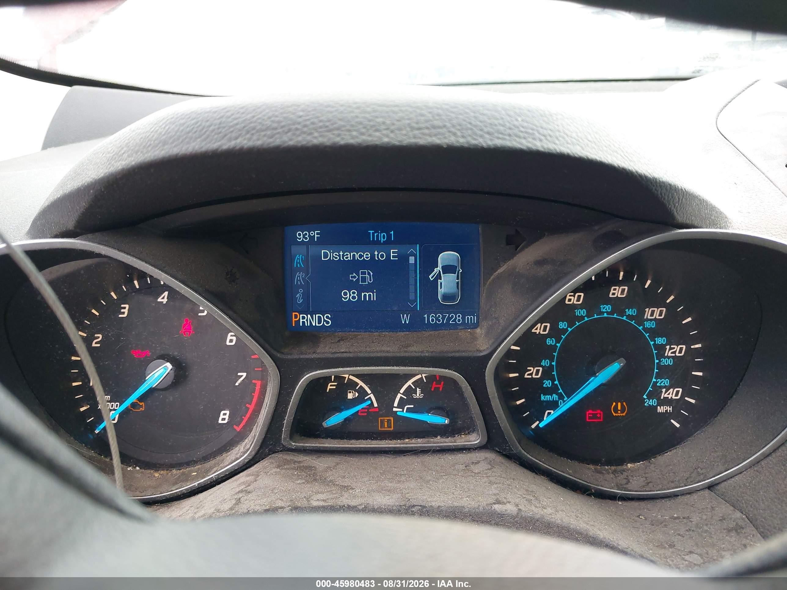 2015 Ford Escape Se Red vin: 1FMCU9GX4FUB26271