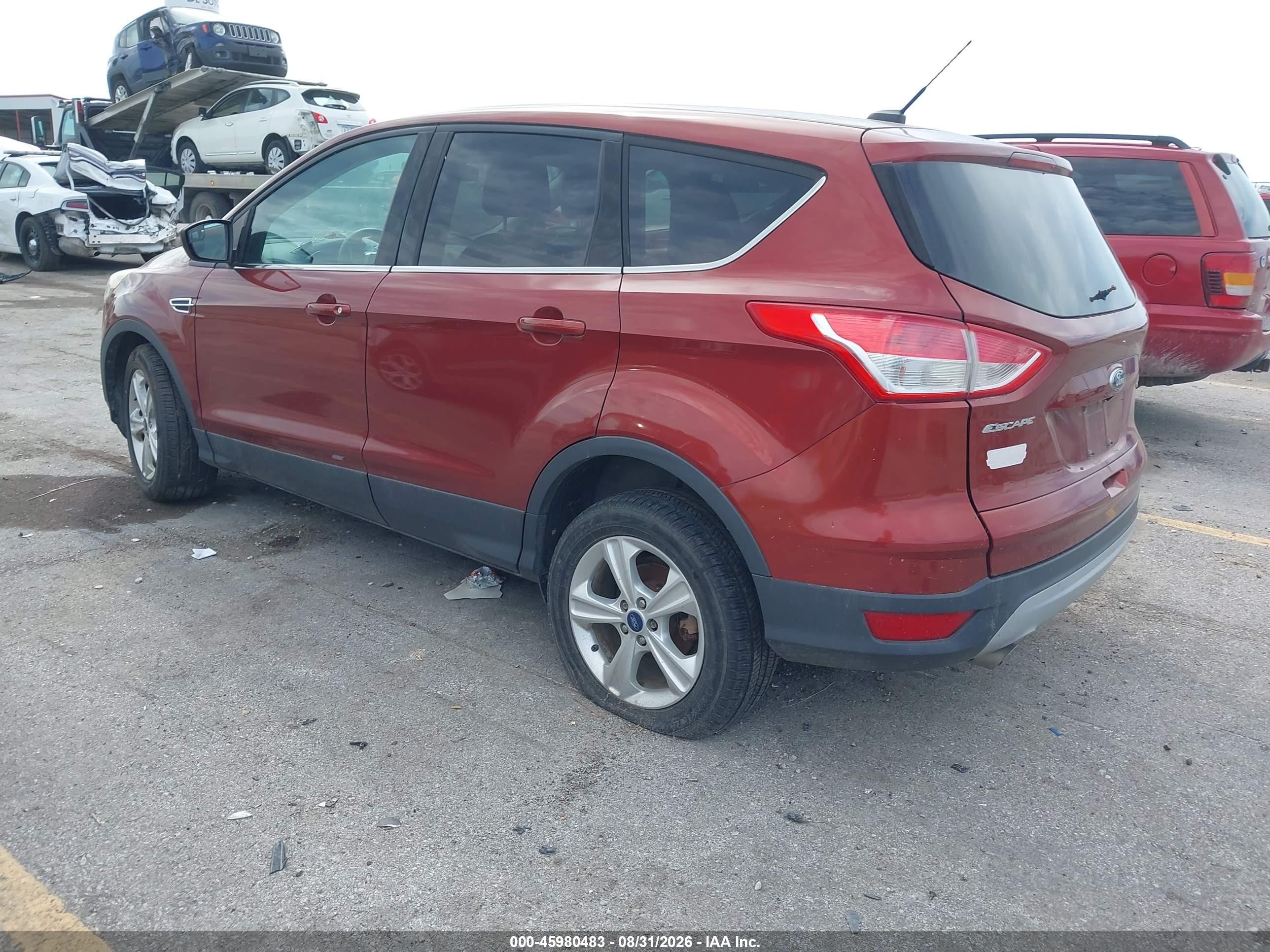 2015 Ford Escape Se Red vin: 1FMCU9GX4FUB26271
