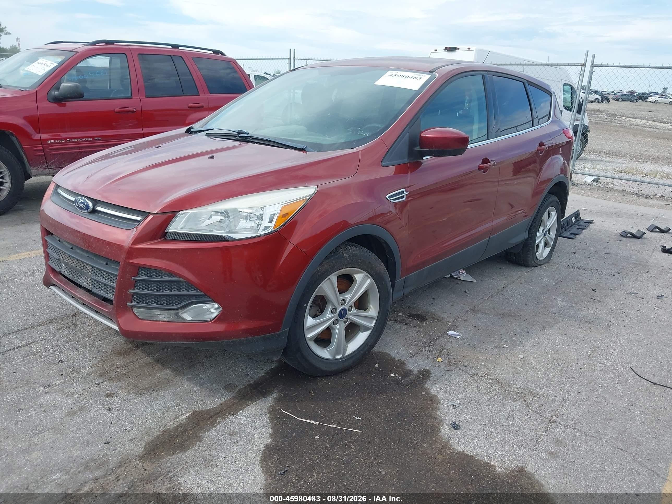 2015 Ford Escape Se Red vin: 1FMCU9GX4FUB26271