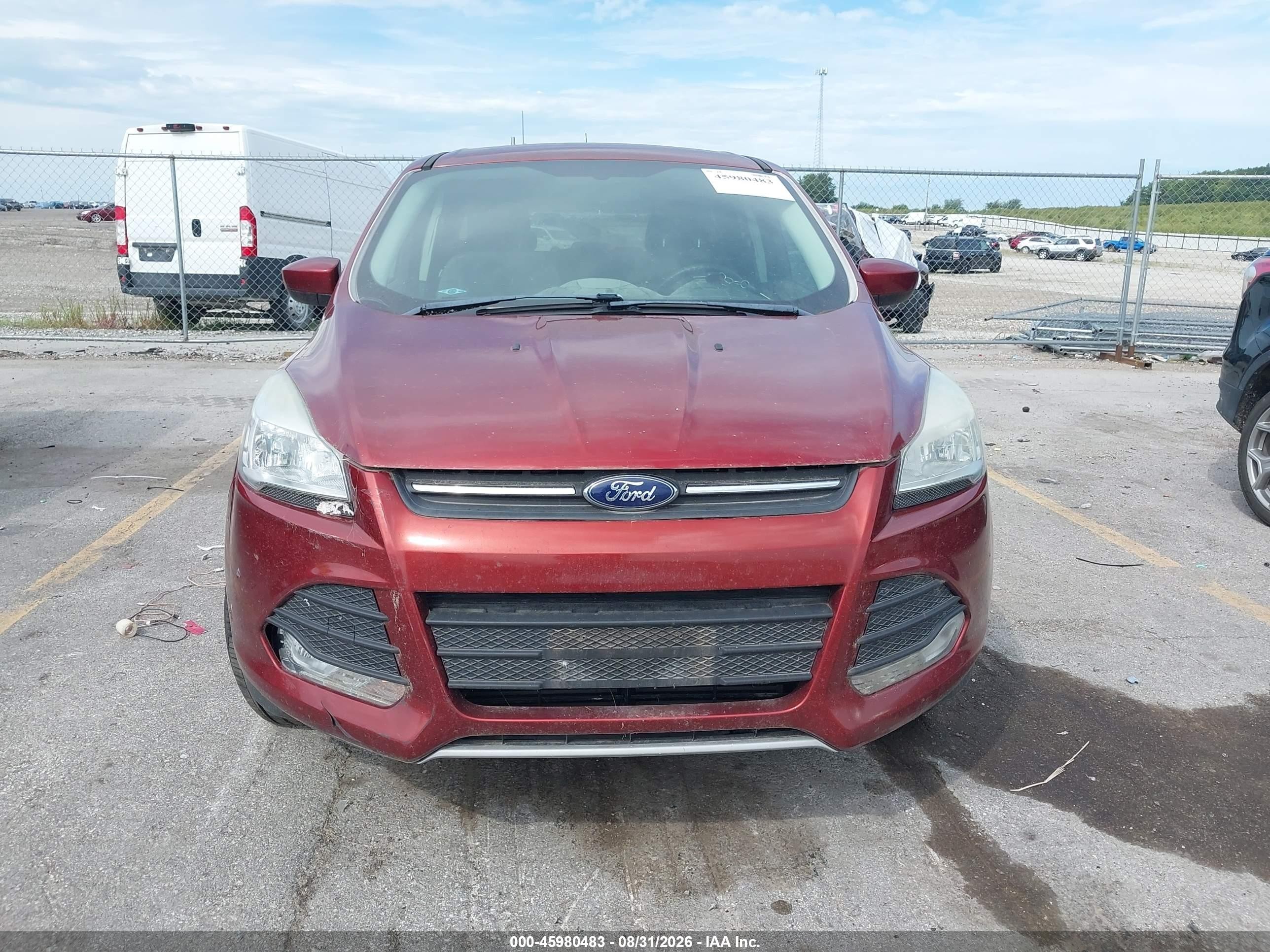 2015 Ford Escape Se Red vin: 1FMCU9GX4FUB26271