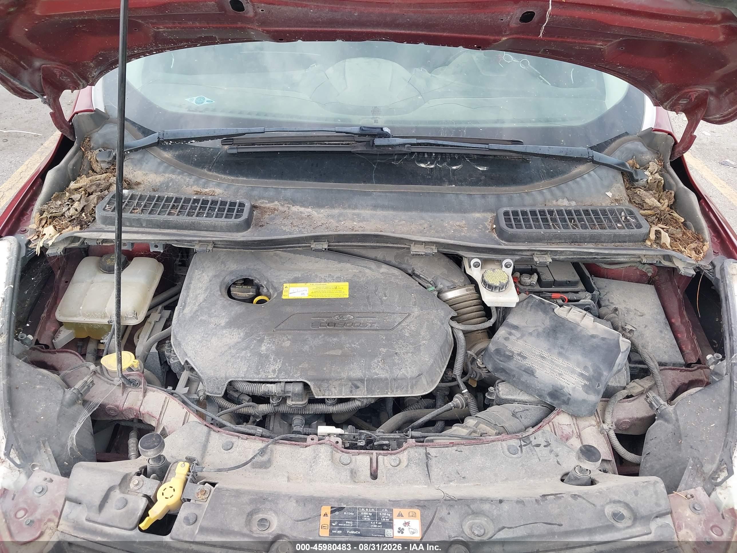 2015 Ford Escape Se Red vin: 1FMCU9GX4FUB26271