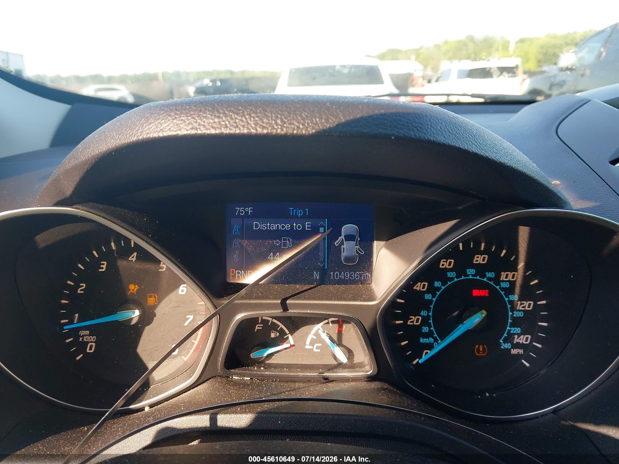 2015 Ford Escape Se Silver vin: 1FMCU9GX4FUB89550