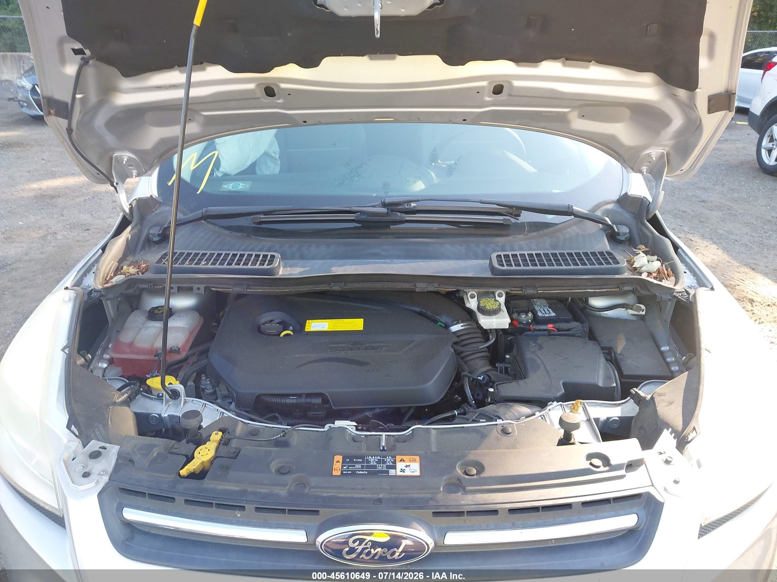 2015 Ford Escape Se Silver vin: 1FMCU9GX4FUB89550