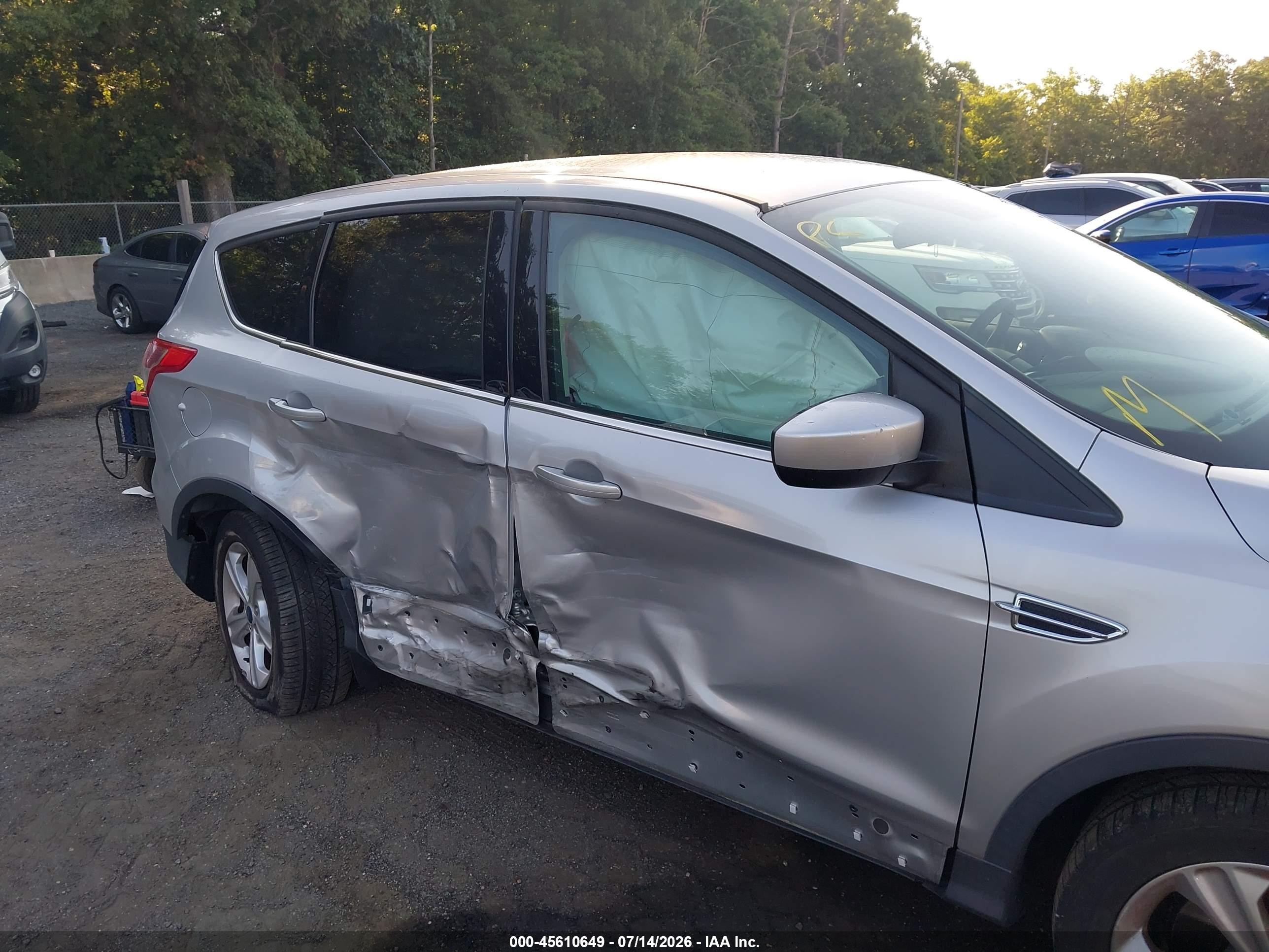 2015 Ford Escape Se Silver vin: 1FMCU9GX4FUB89550