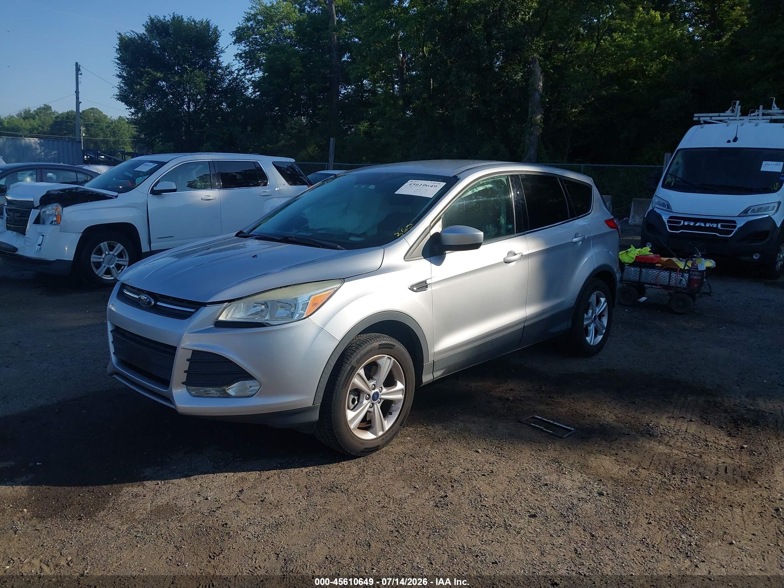 2015 Ford Escape Se Silver vin: 1FMCU9GX4FUB89550