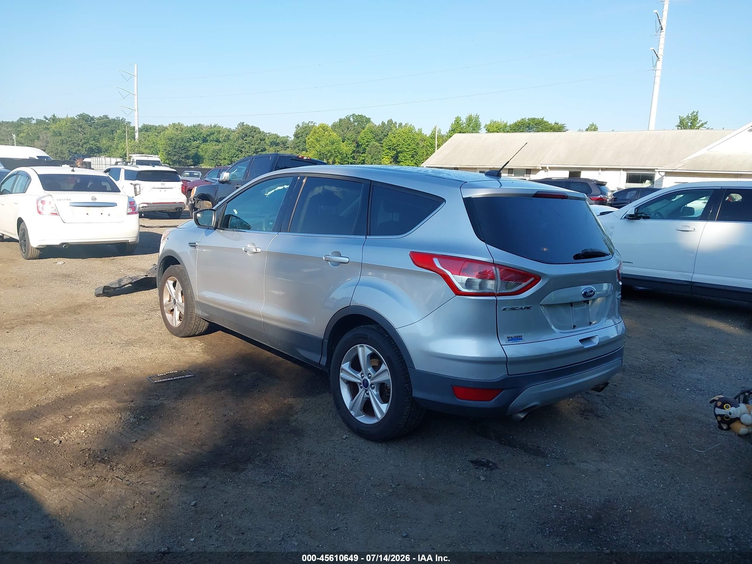 2015 Ford Escape Se Silver vin: 1FMCU9GX4FUB89550
