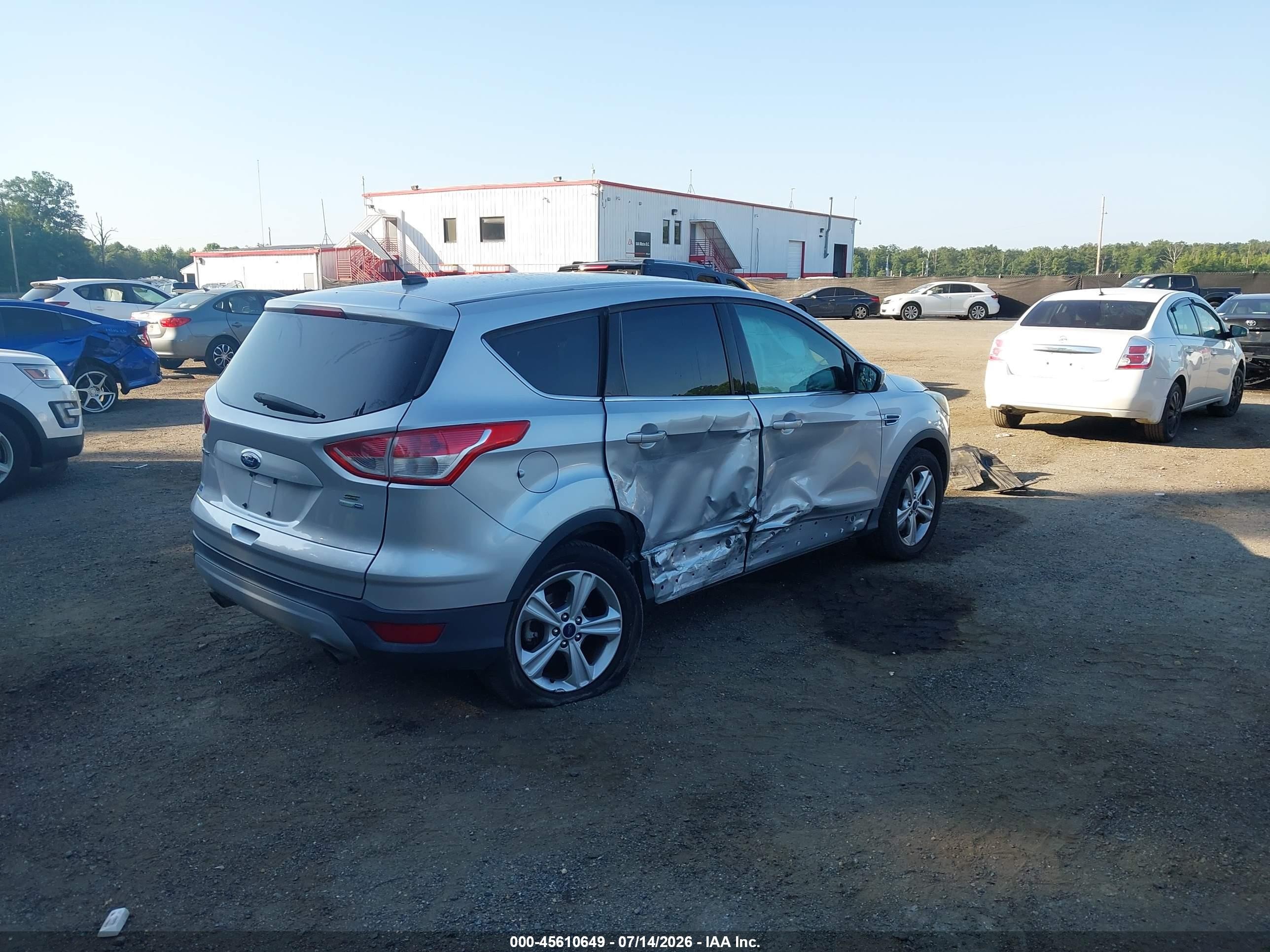 2015 Ford Escape Se Silver vin: 1FMCU9GX4FUB89550