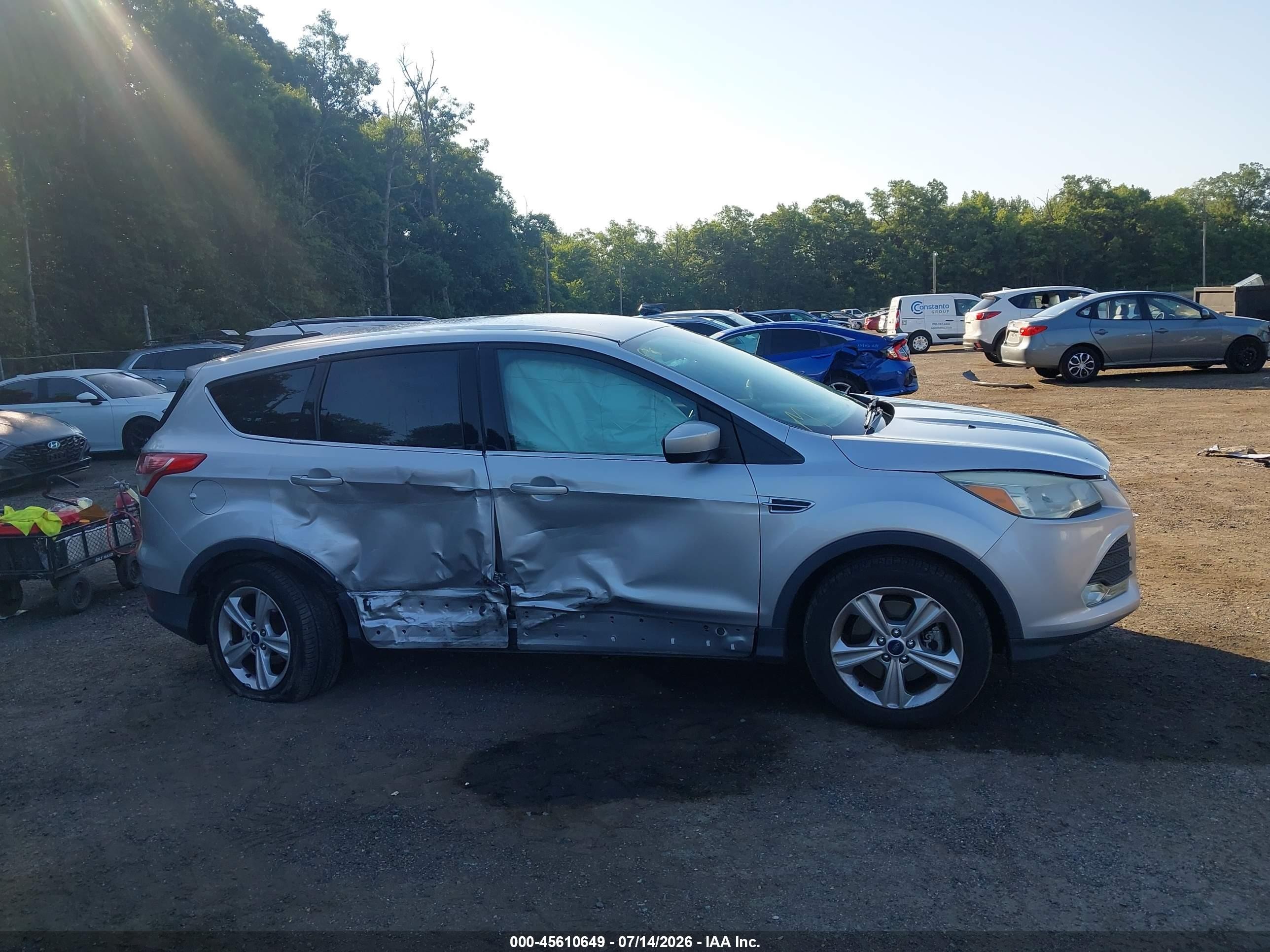 2015 Ford Escape Se Silver vin: 1FMCU9GX4FUB89550