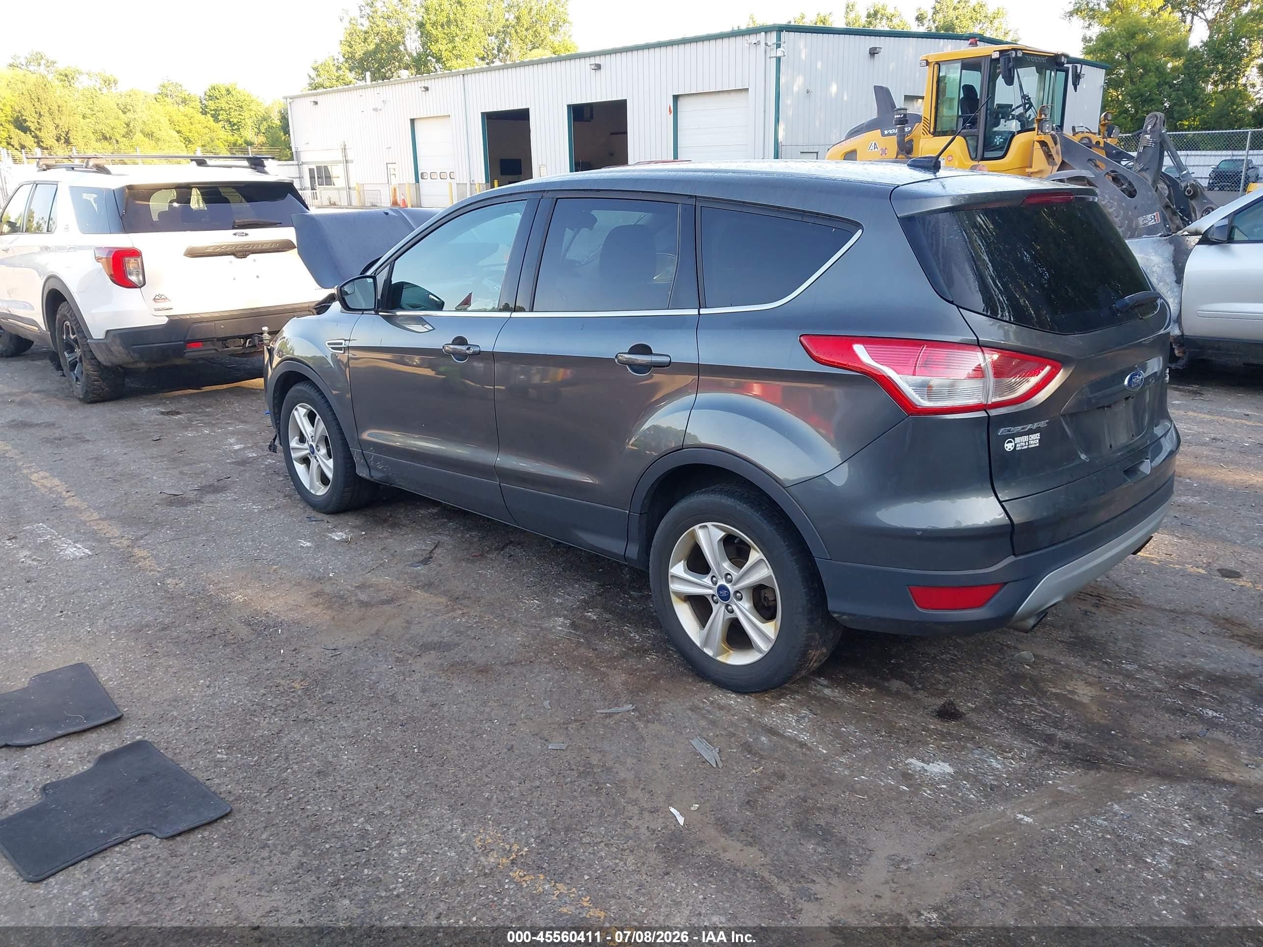 2015 Ford Escape Se Gray vin: 1FMCU9GX4FUB92528