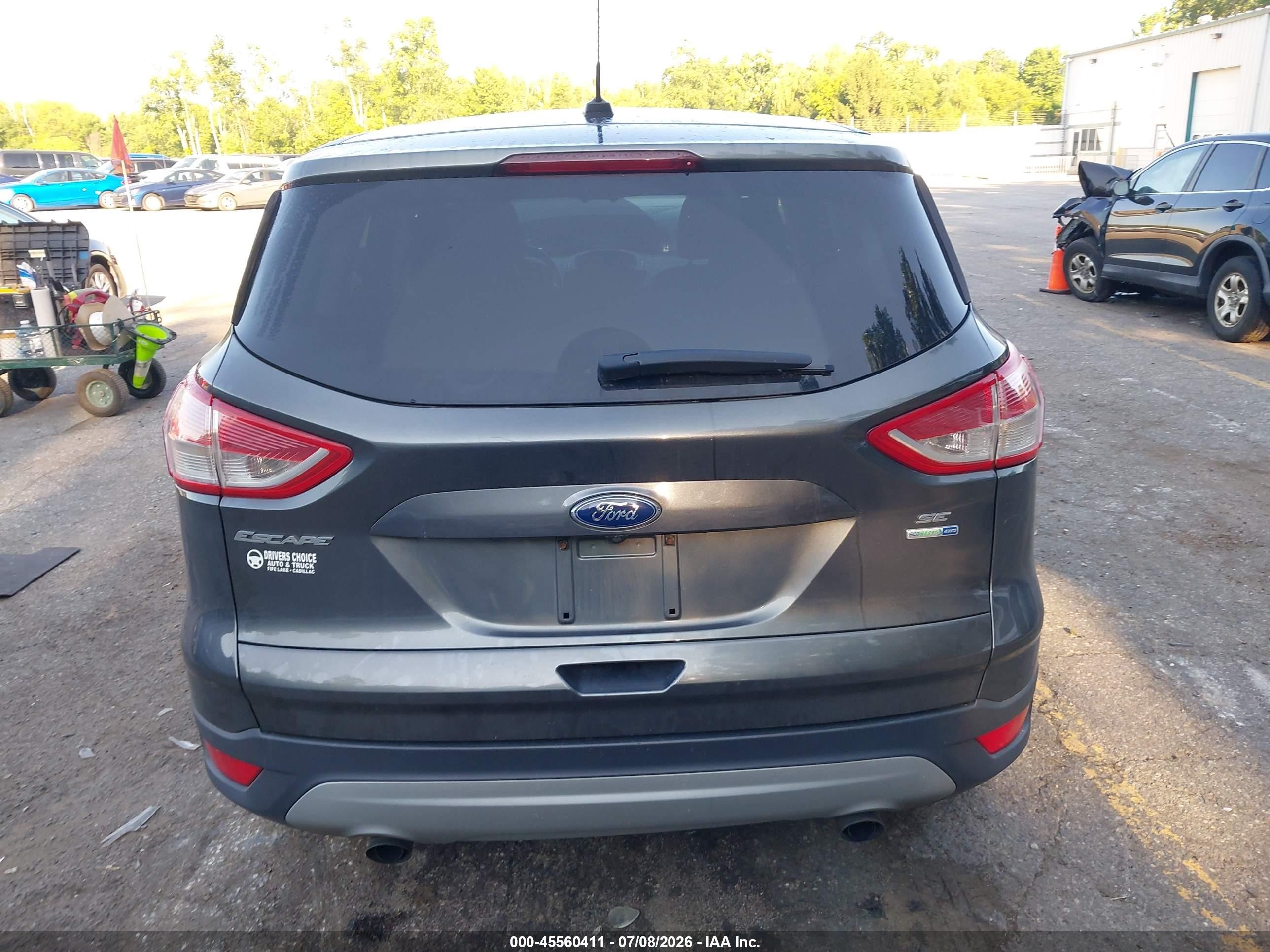 2015 Ford Escape Se Gray vin: 1FMCU9GX4FUB92528