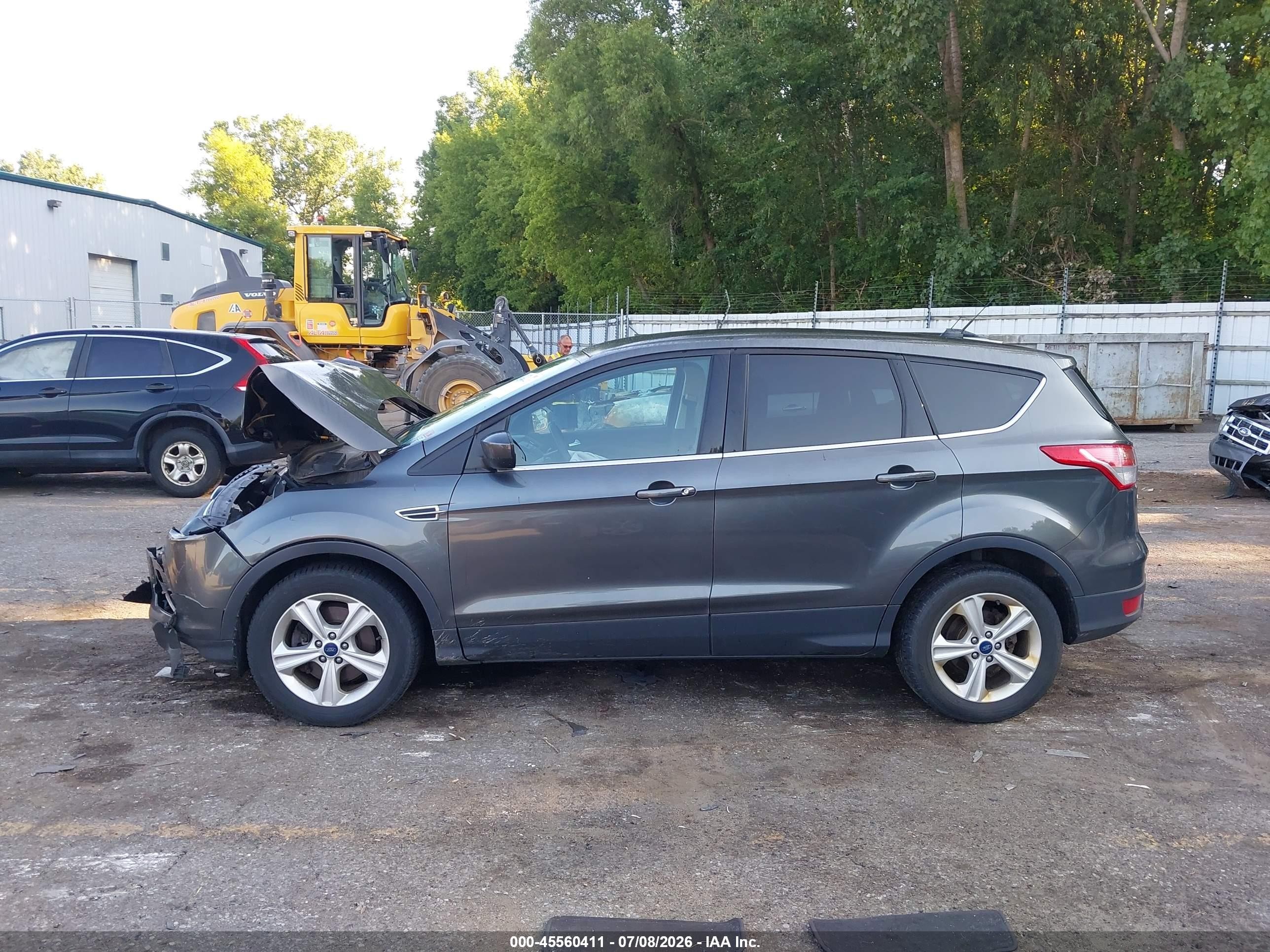 2015 Ford Escape Se Gray vin: 1FMCU9GX4FUB92528
