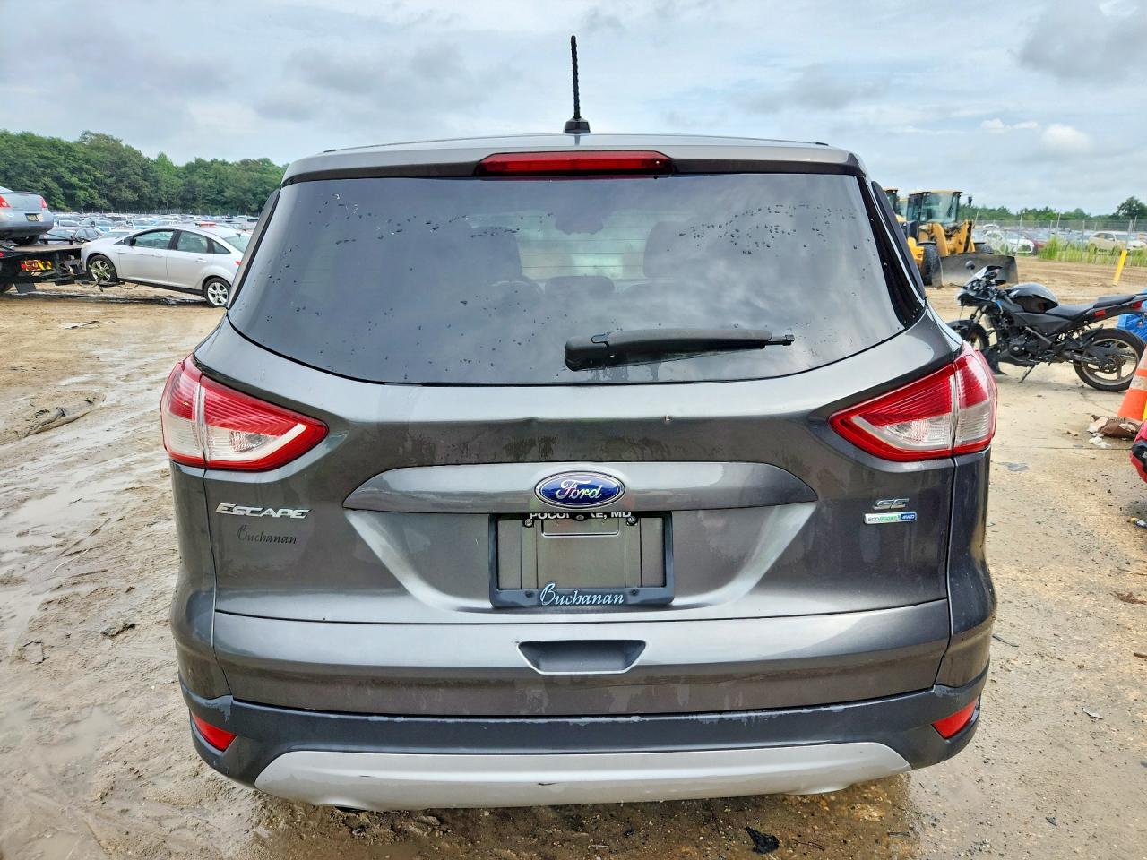 2015 Ford Escape Se Gray vin: 1FMCU9GX4FUC54624