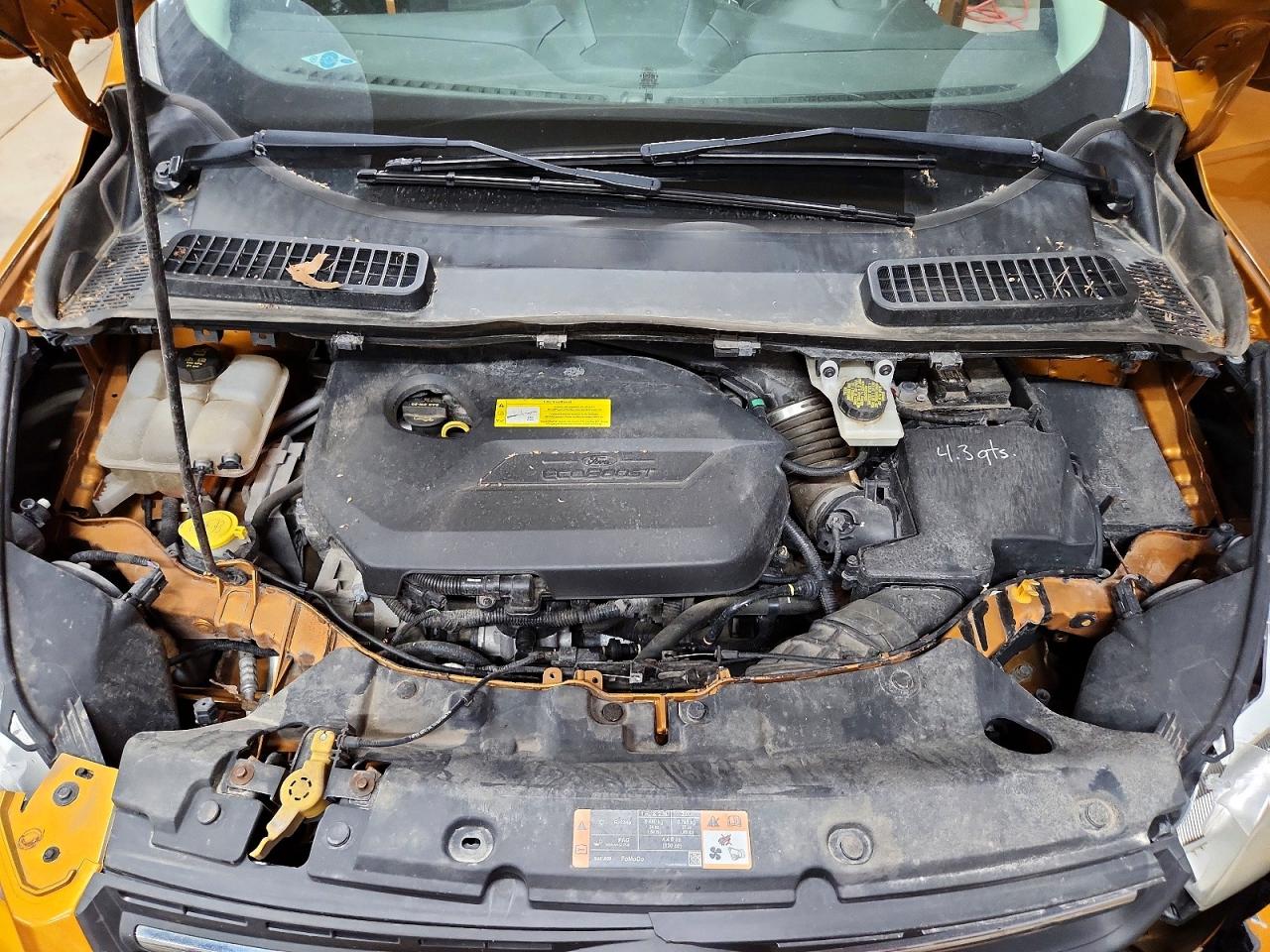 2016 Ford Escape Se Orange vin: 1FMCU9GX4GUB22948
