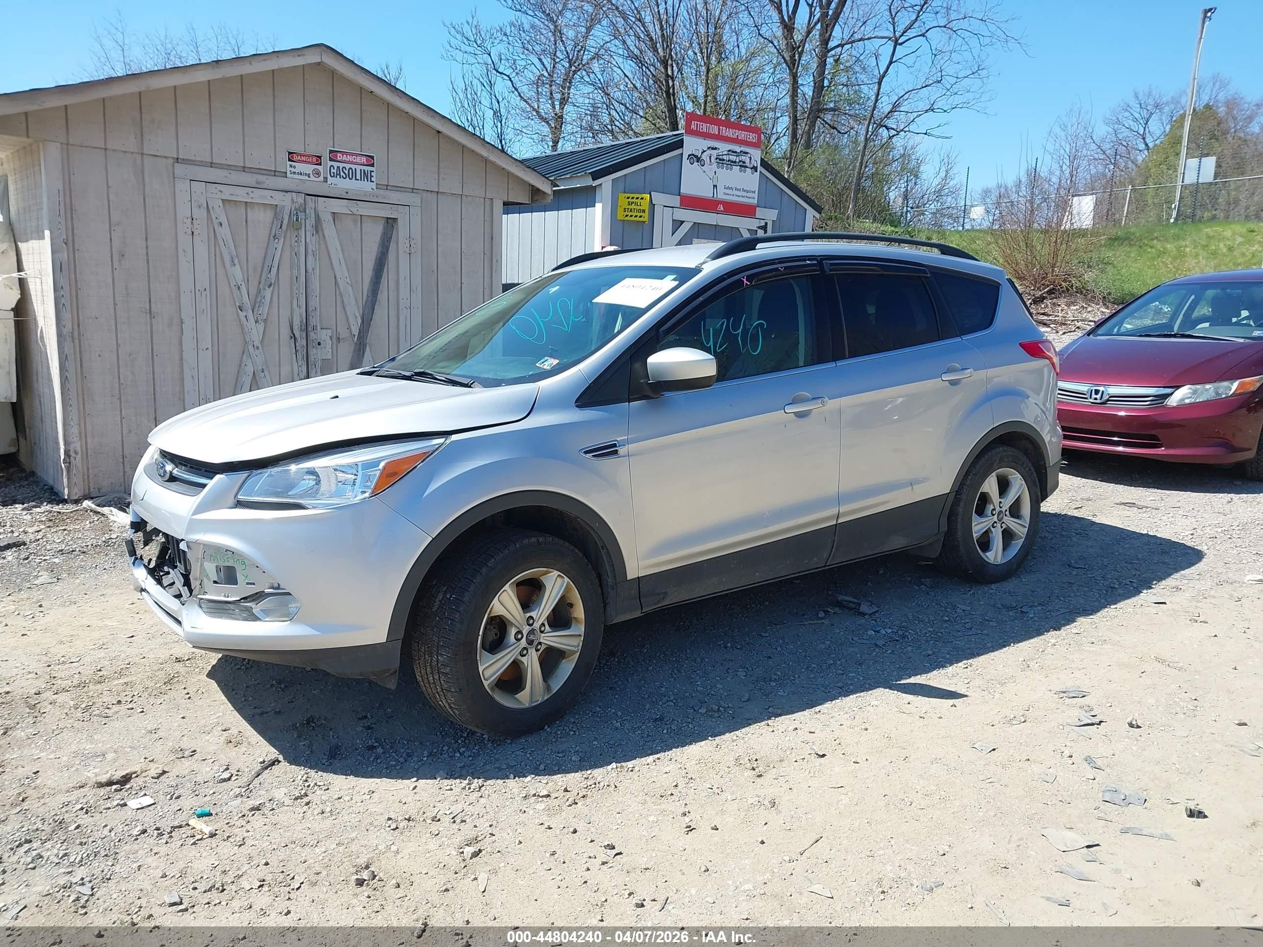 2016 Ford Escape Se Silver vin: 1FMCU9GX4GUB80770