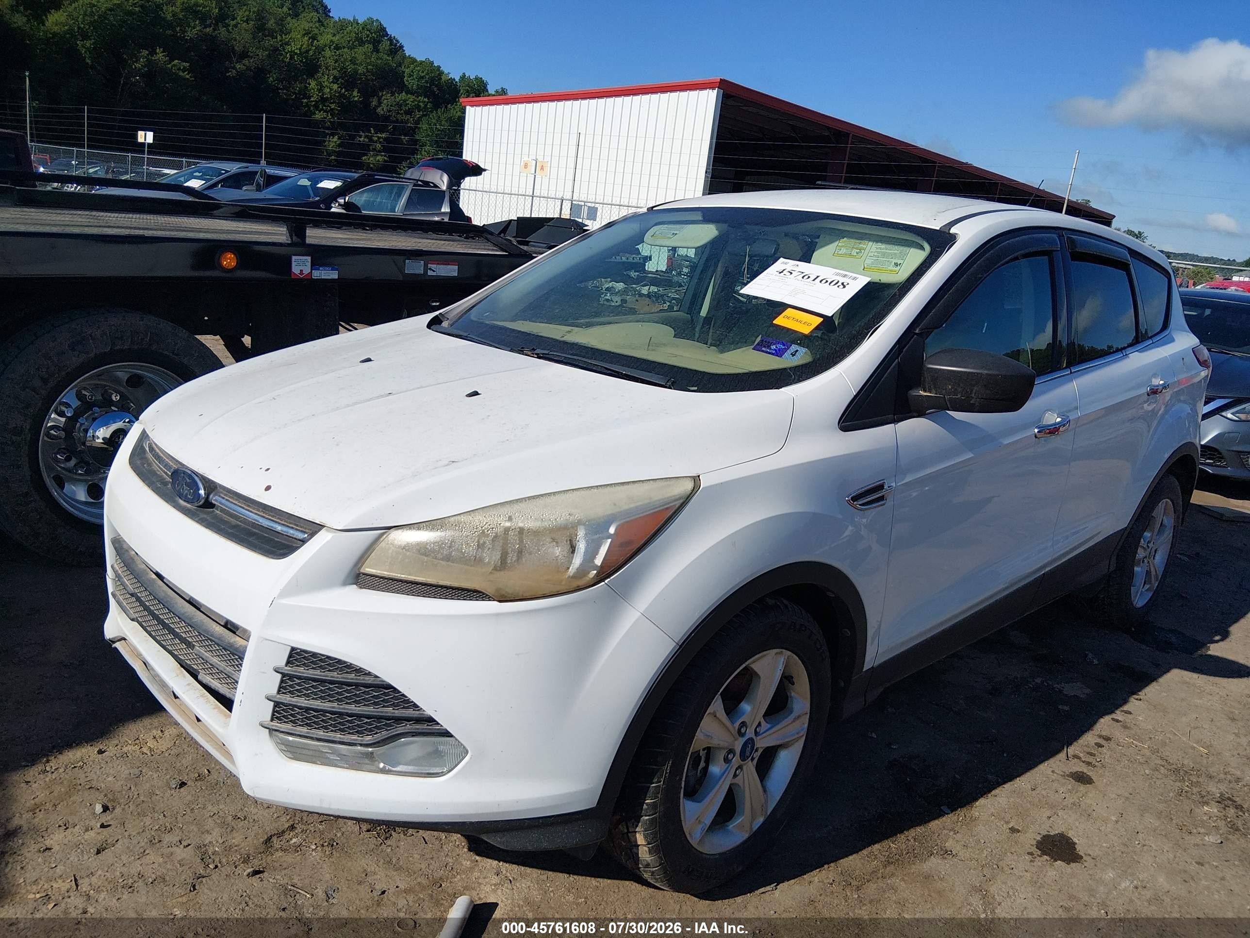 2013 Ford Escape Se White vin: 1FMCU9GX5DUA60830