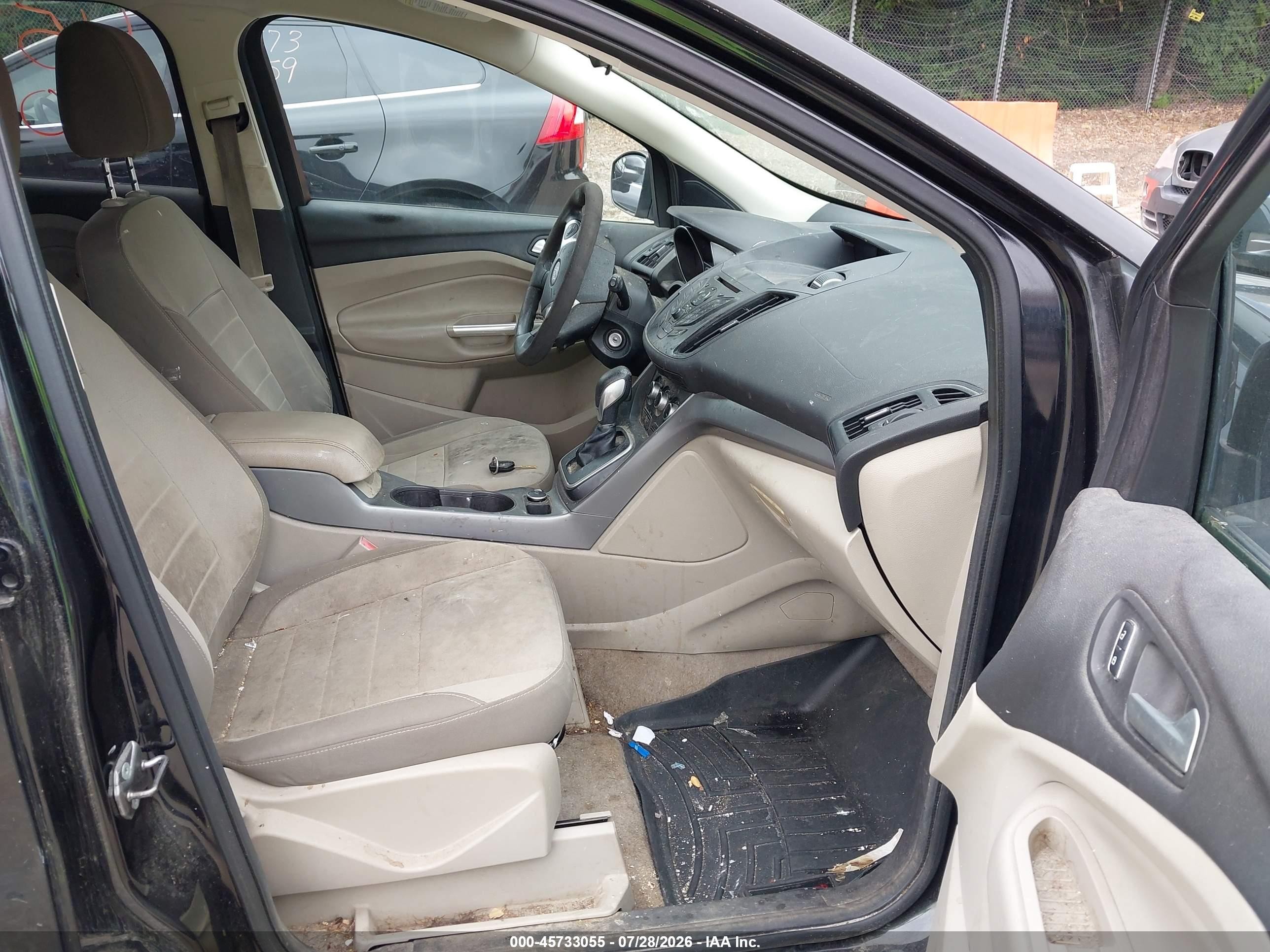 2013 Ford Escape Se Black vin: 1FMCU9GX5DUC63443