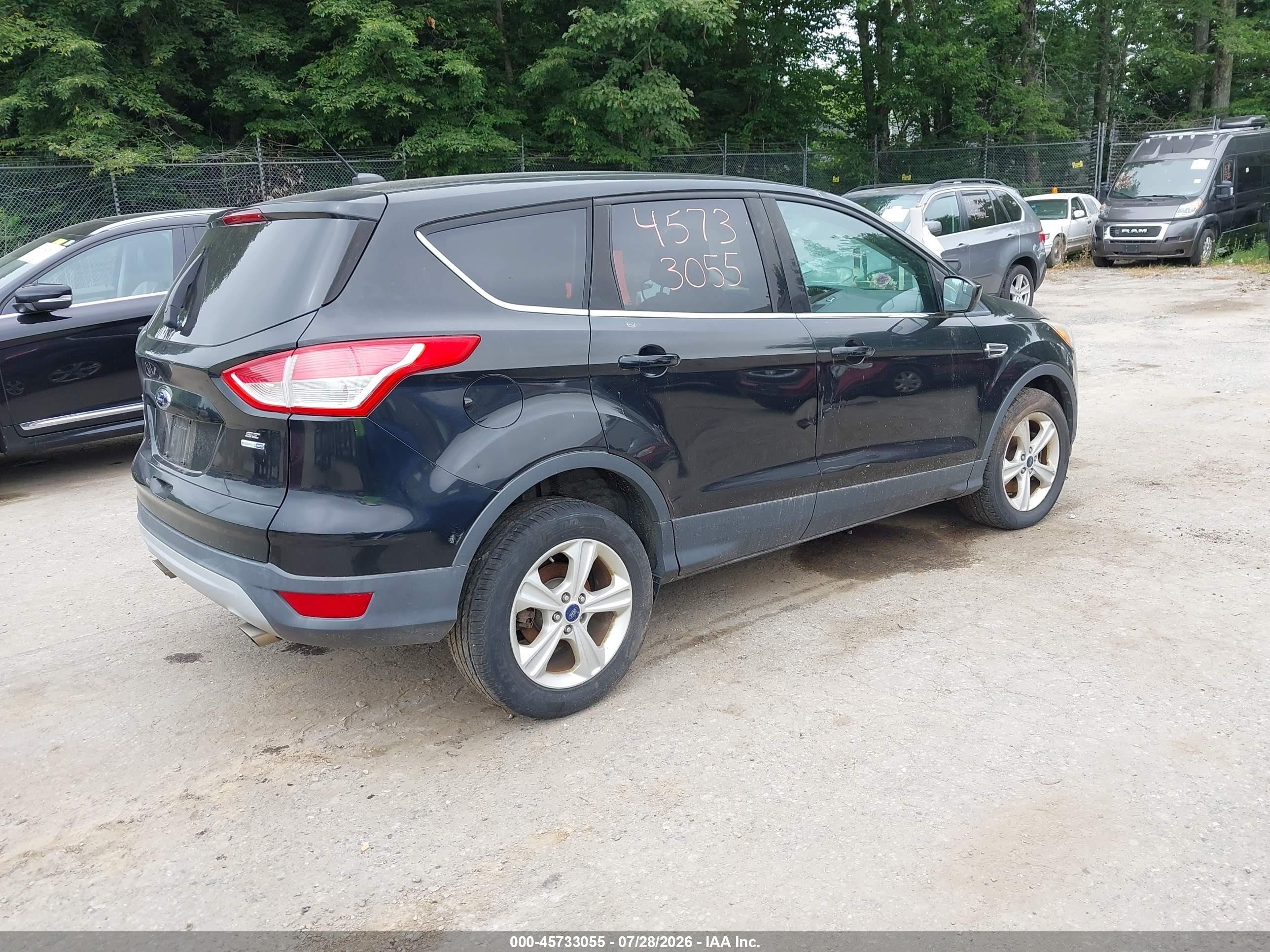 2013 Ford Escape Se Black vin: 1FMCU9GX5DUC63443