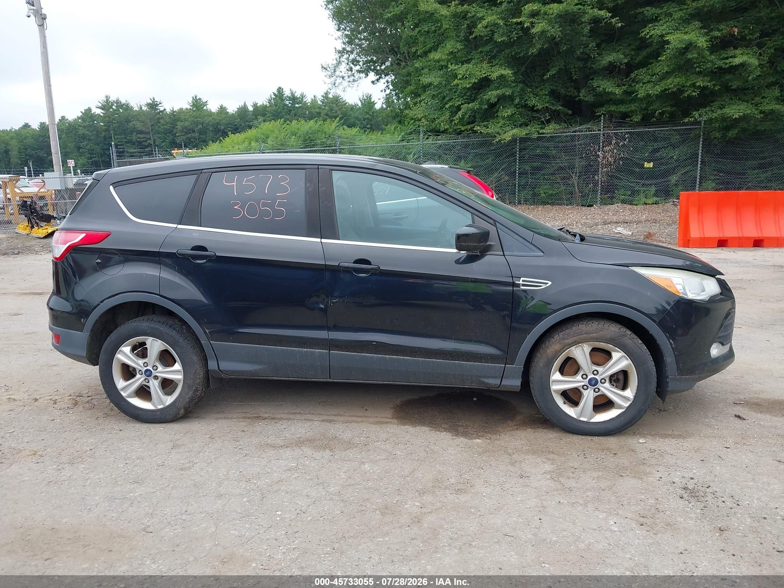 2013 Ford Escape Se Black vin: 1FMCU9GX5DUC63443