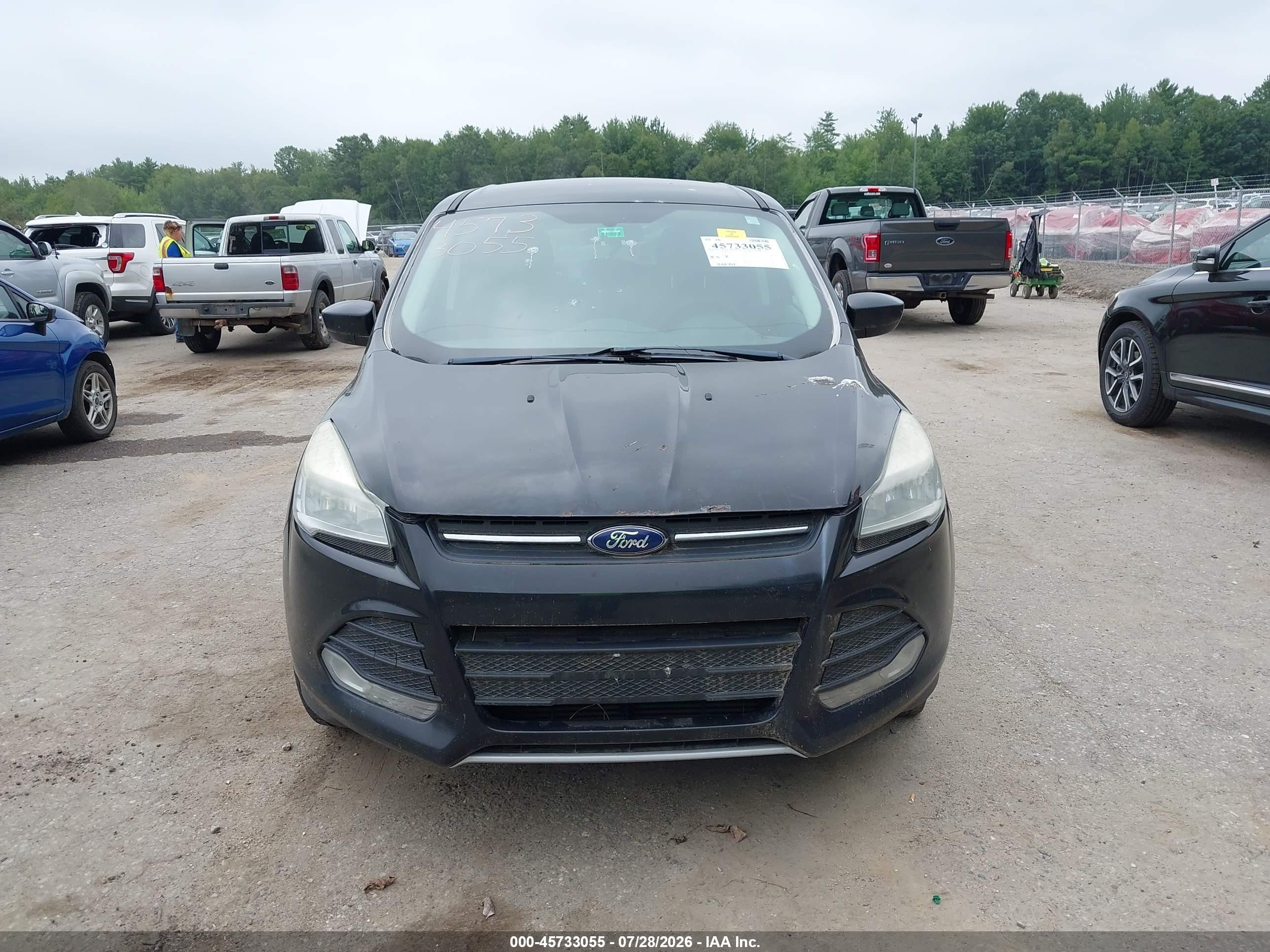 2013 Ford Escape Se Black vin: 1FMCU9GX5DUC63443