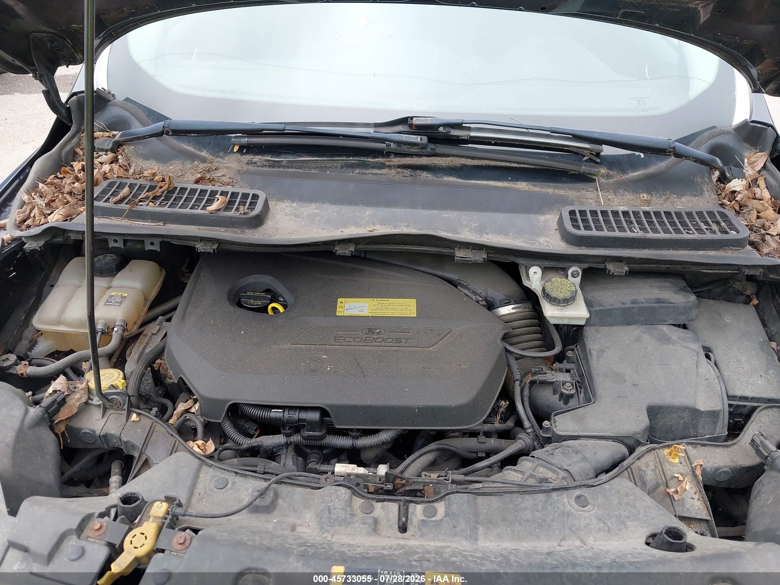2013 Ford Escape Se Black vin: 1FMCU9GX5DUC63443