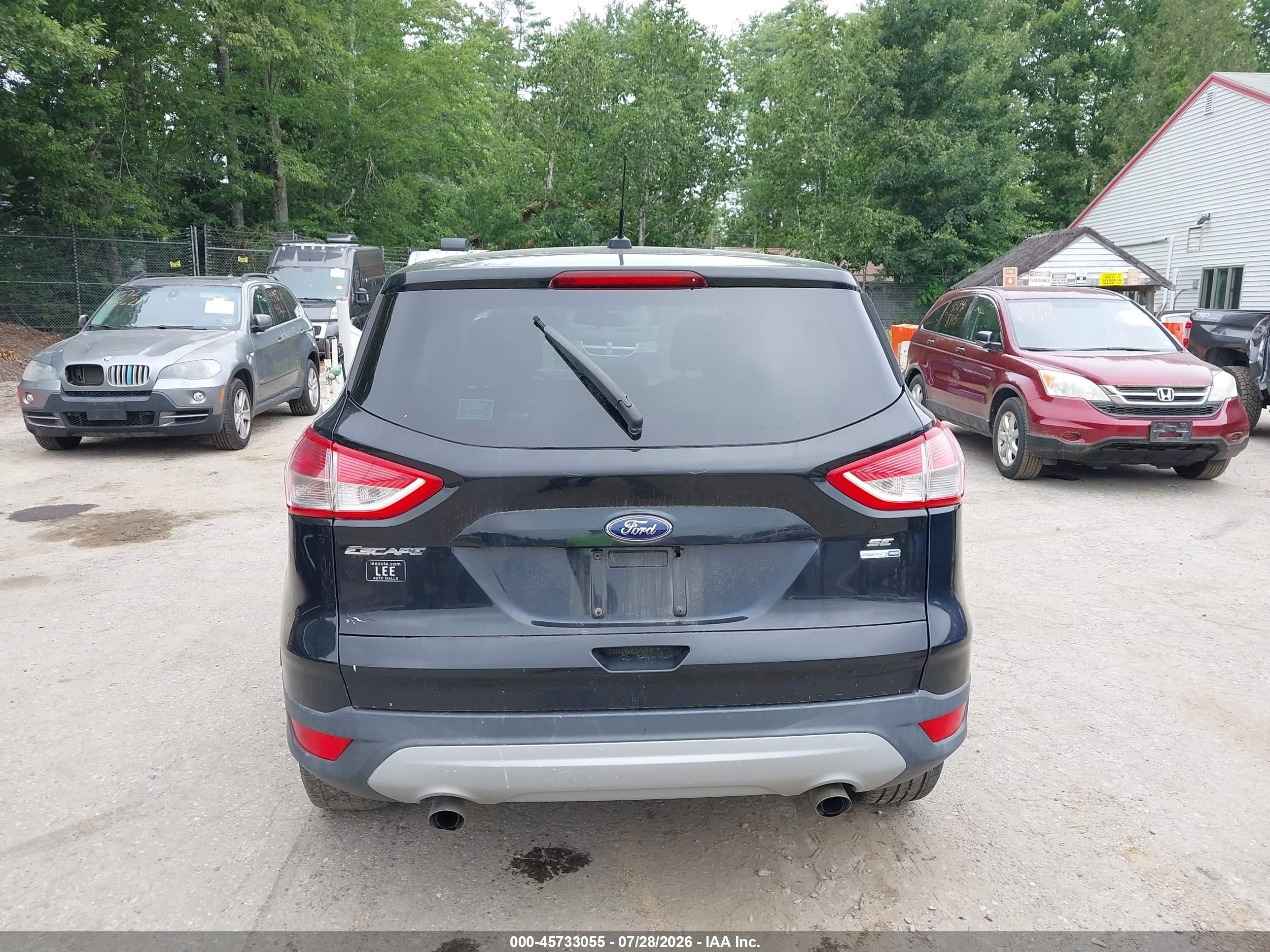 2013 Ford Escape Se Black vin: 1FMCU9GX5DUC63443