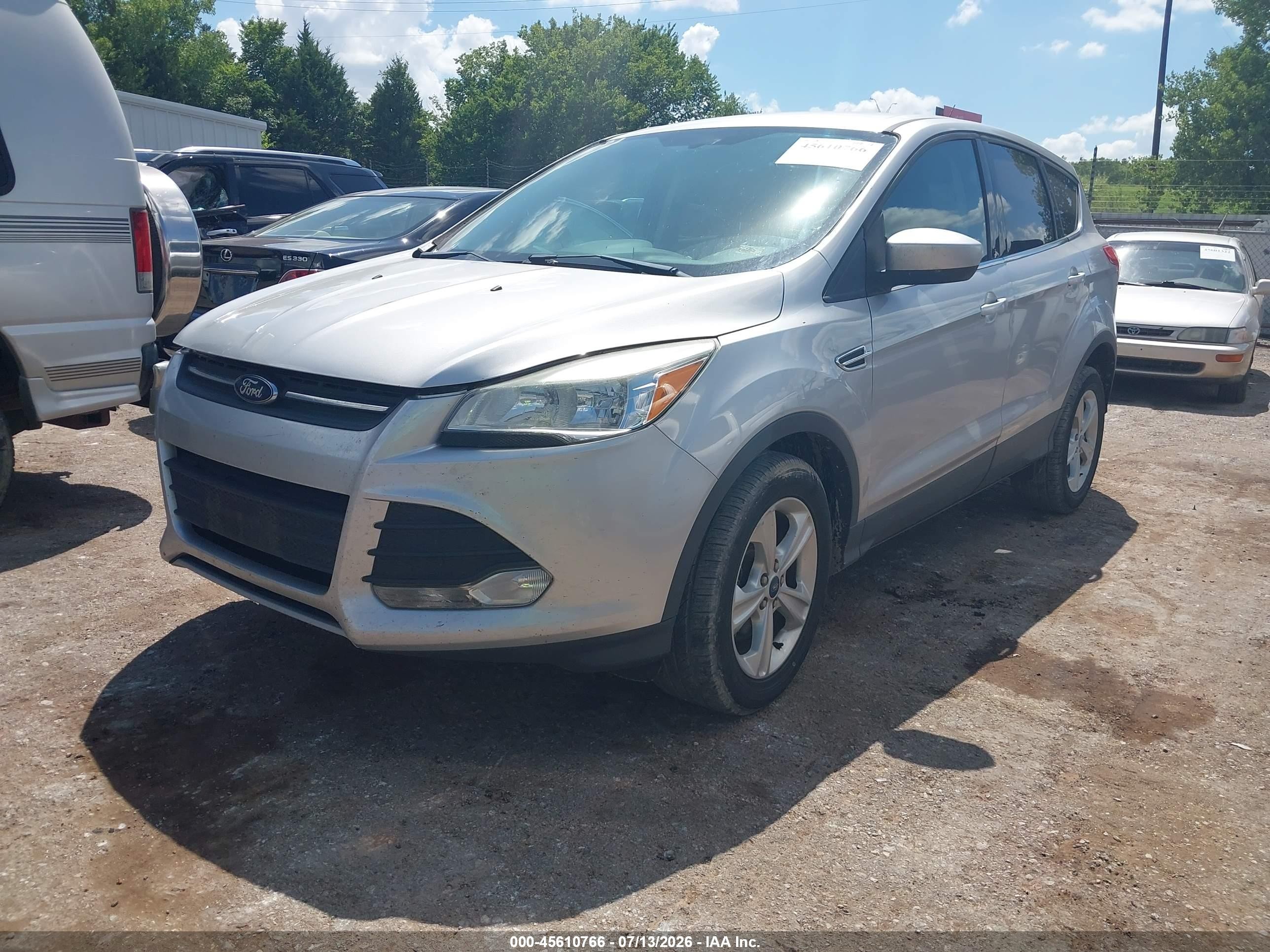 2013 Ford Escape Se Silver vin: 1FMCU9GX5DUC85863