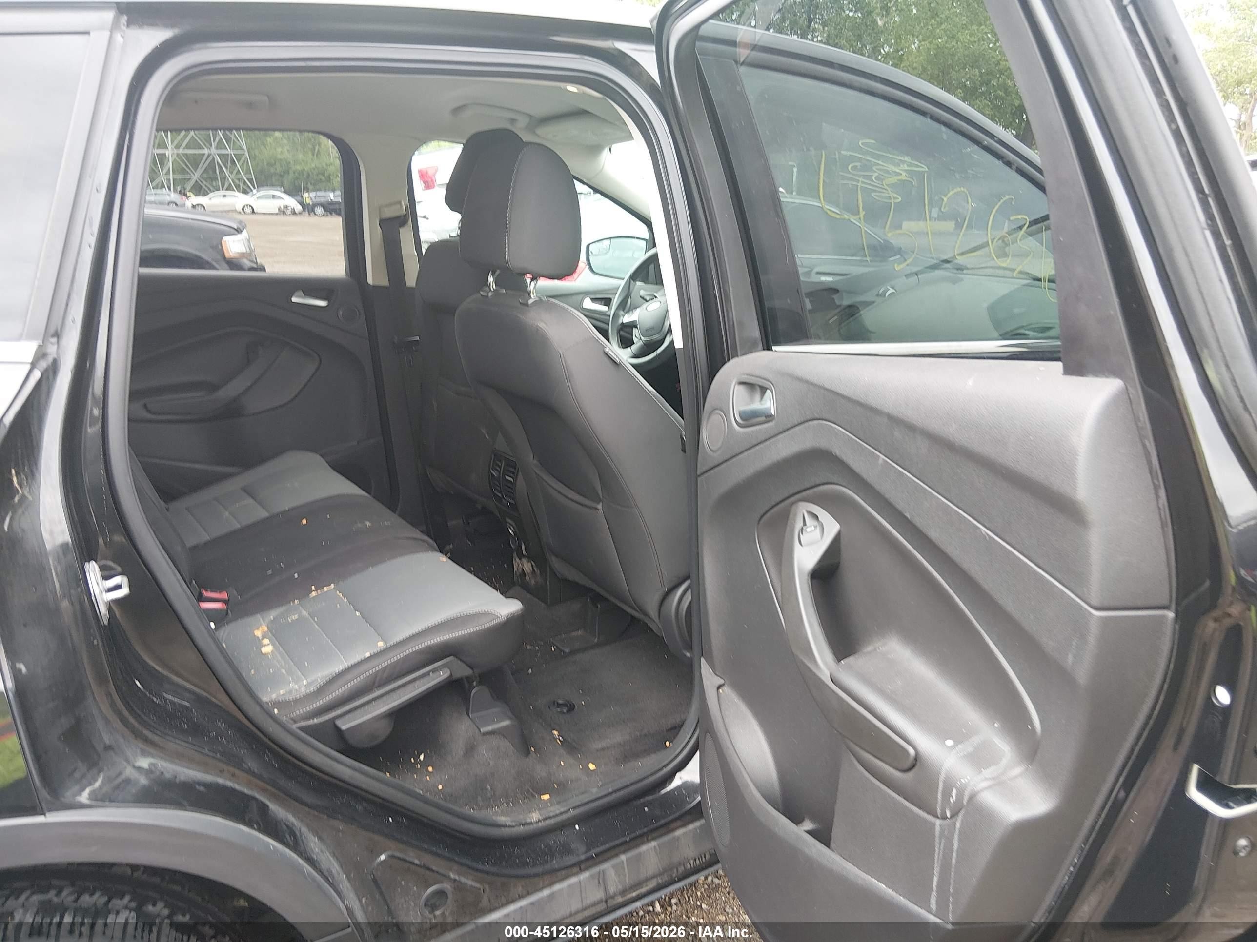2013 Ford Escape Se Black vin: 1FMCU9GX5DUD80035