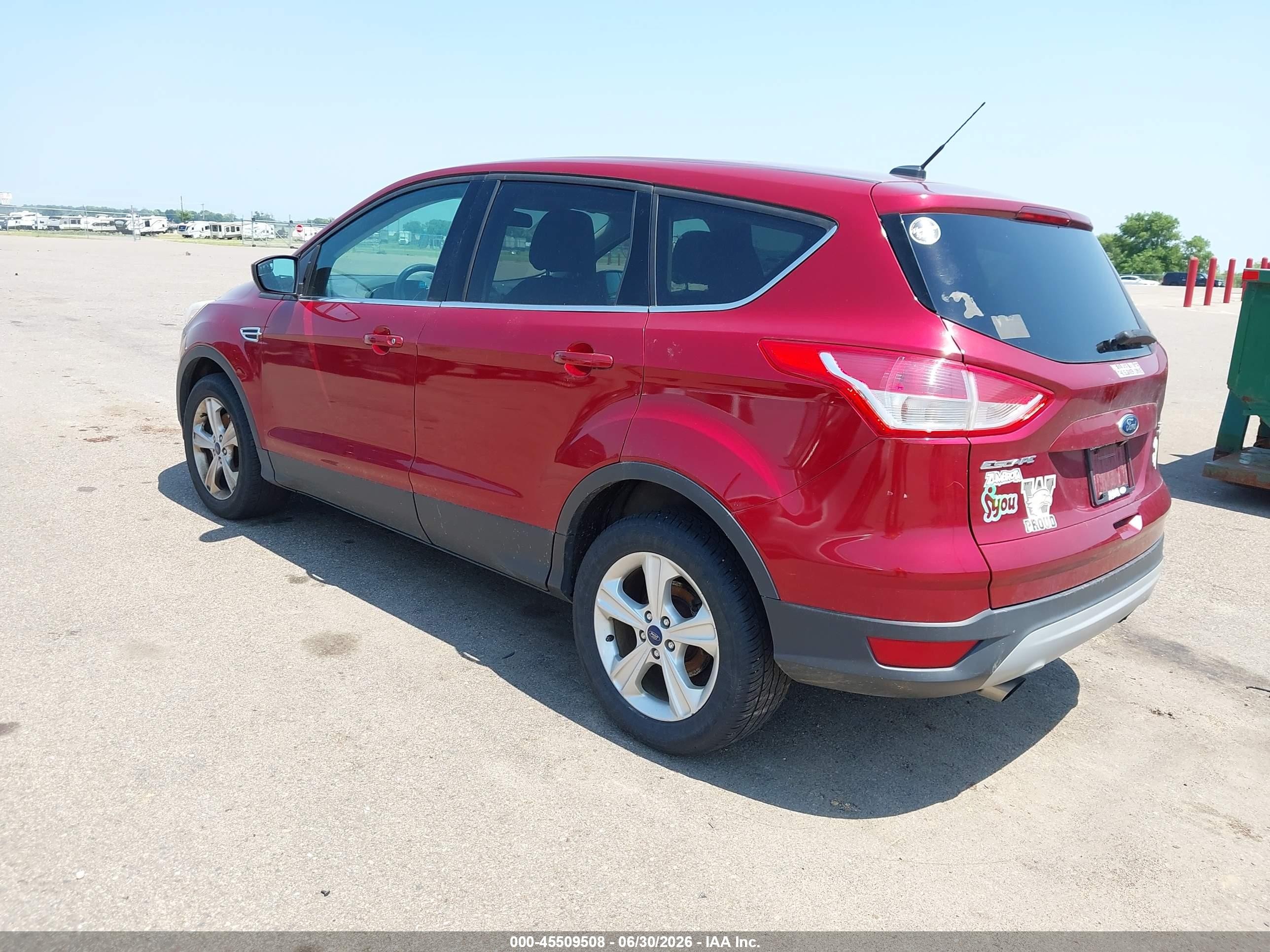 2014 Ford Escape Se Red vin: 1FMCU9GX5EUA62837