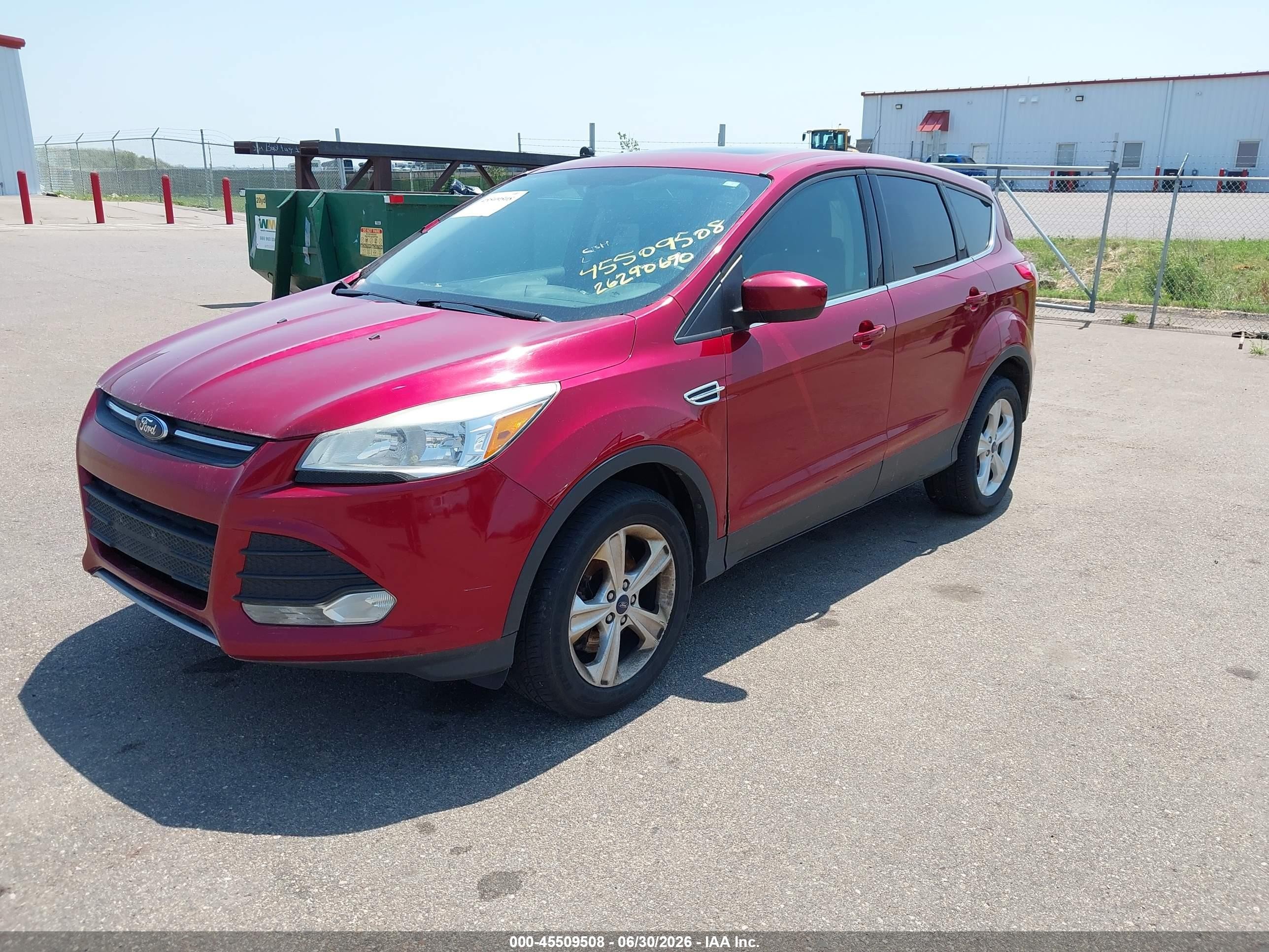 2014 Ford Escape Se Red vin: 1FMCU9GX5EUA62837