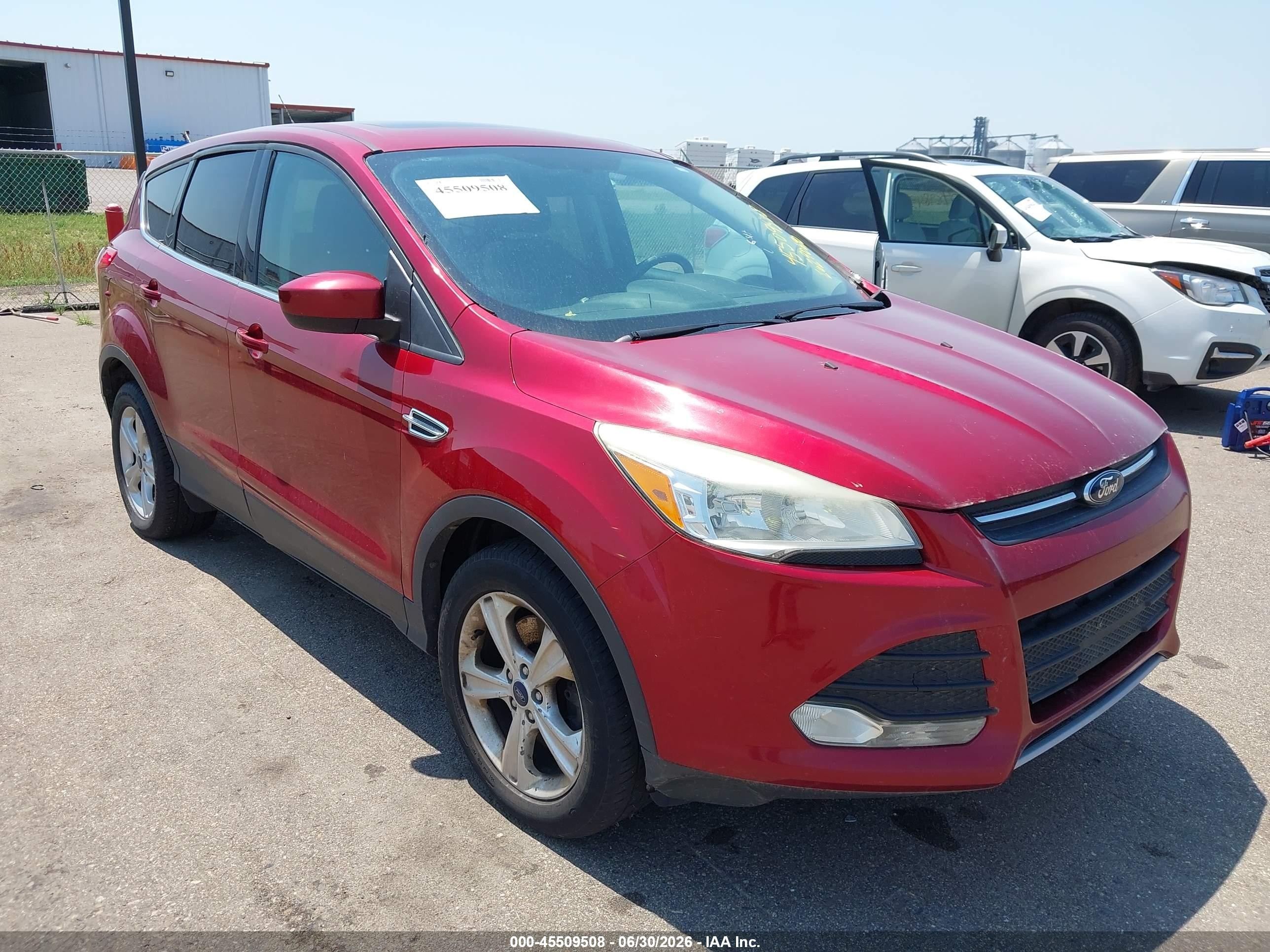 2014 Ford Escape Se Red vin: 1FMCU9GX5EUA62837