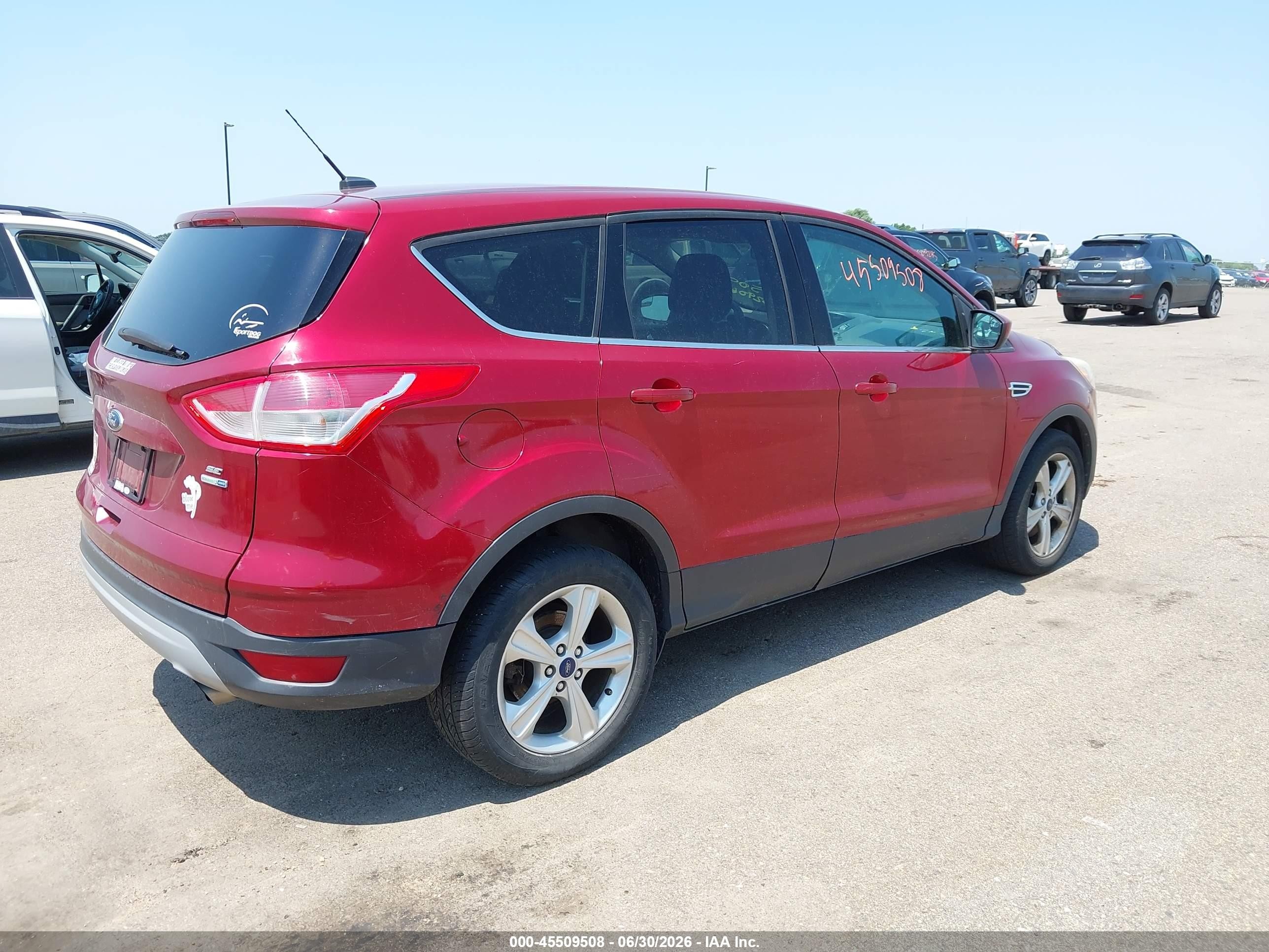 2014 Ford Escape Se Red vin: 1FMCU9GX5EUA62837