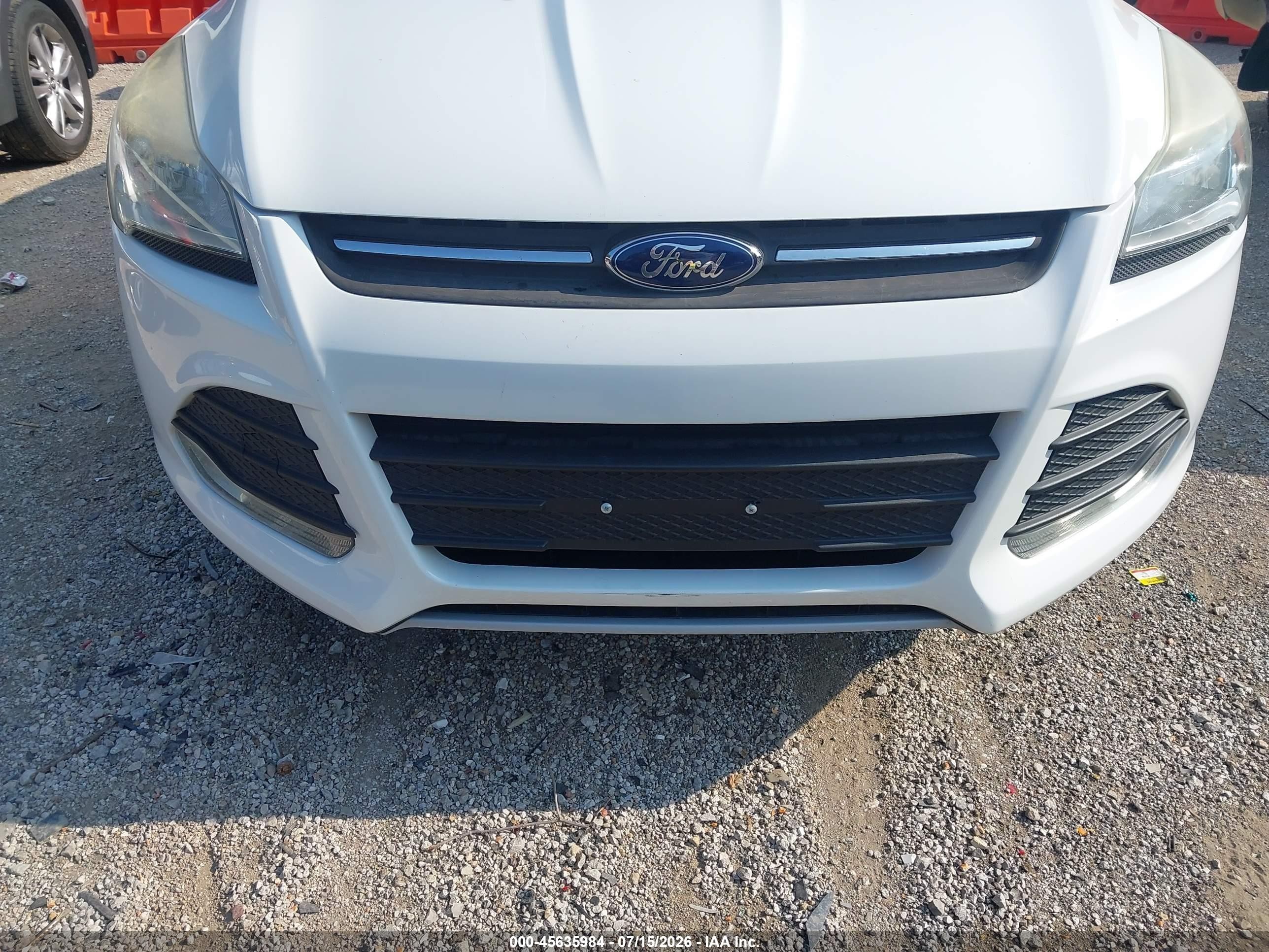 2014 Ford Escape Se White vin: 1FMCU9GX5EUA86555