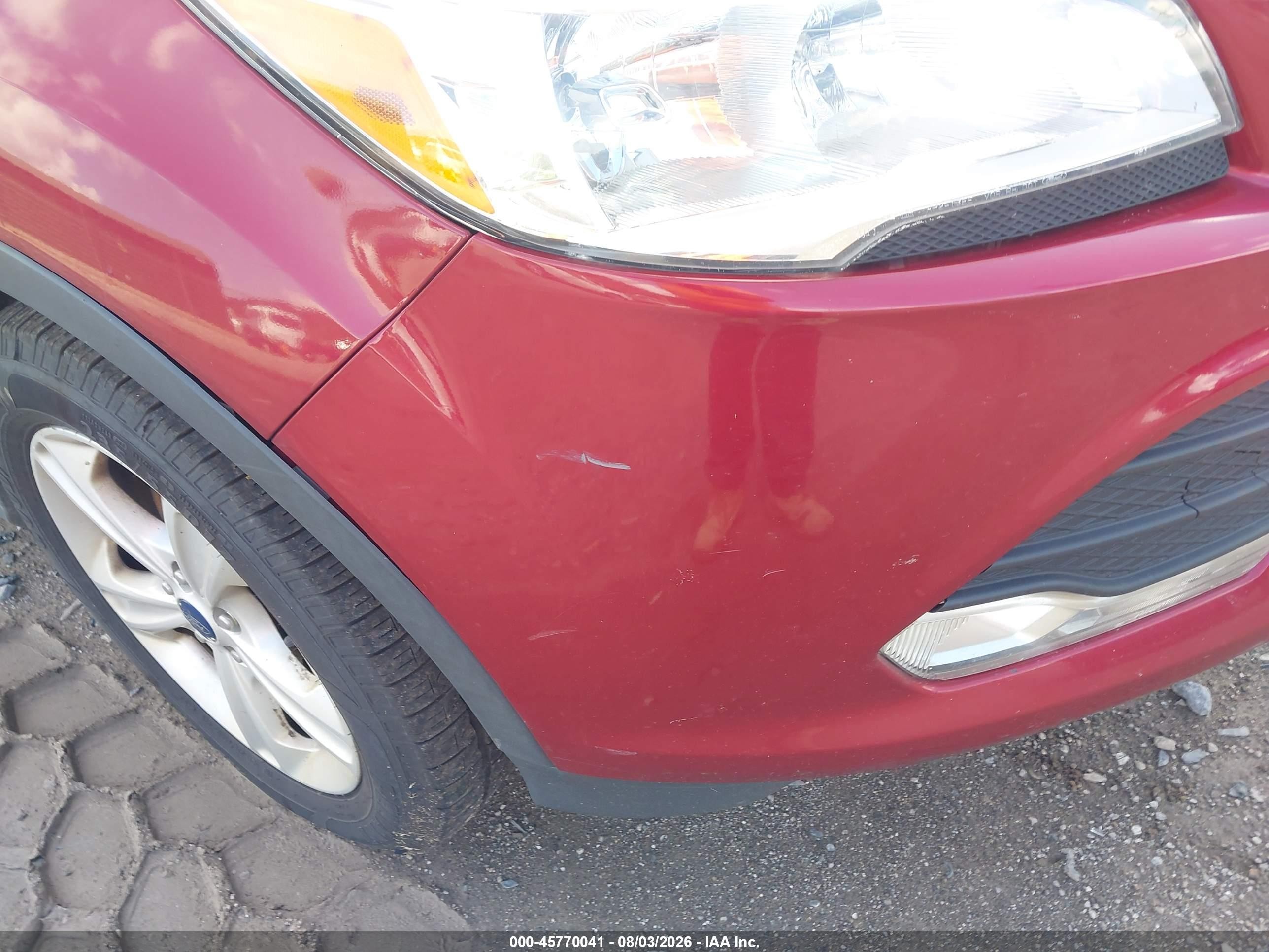 2014 Ford Escape Se Red vin: 1FMCU9GX5EUB58290