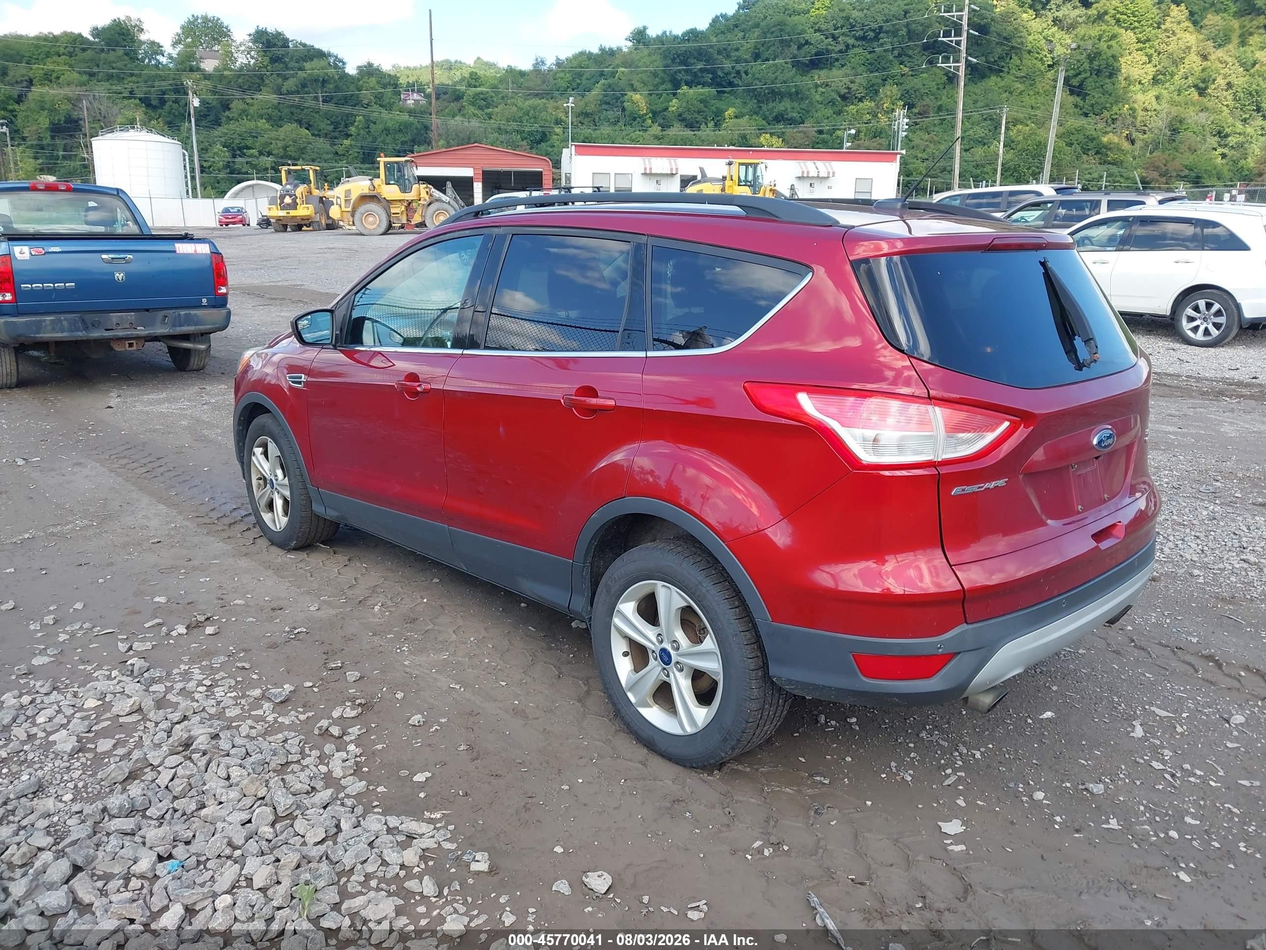 2014 Ford Escape Se Red vin: 1FMCU9GX5EUB58290