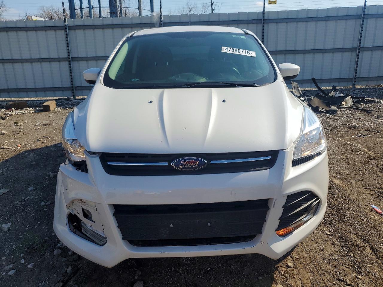 2014 Ford Escape Se White vin: 1FMCU9GX5EUC58860