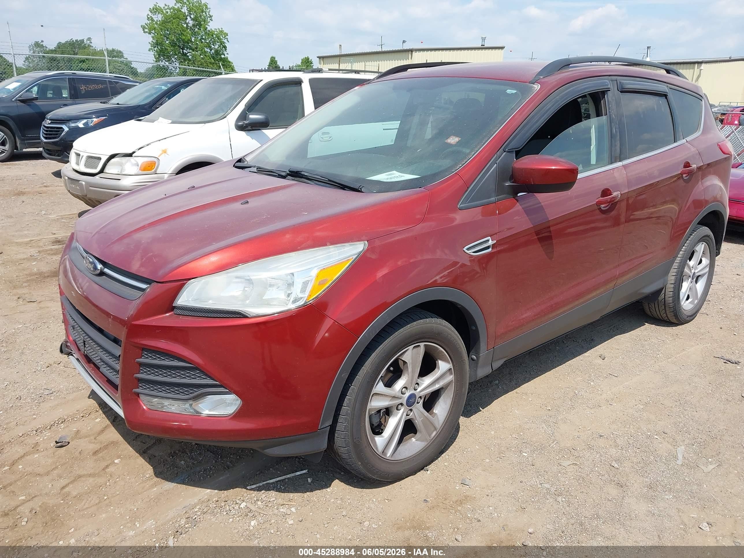 2014 Ford Escape Se Orange vin: 1FMCU9GX5EUC65310