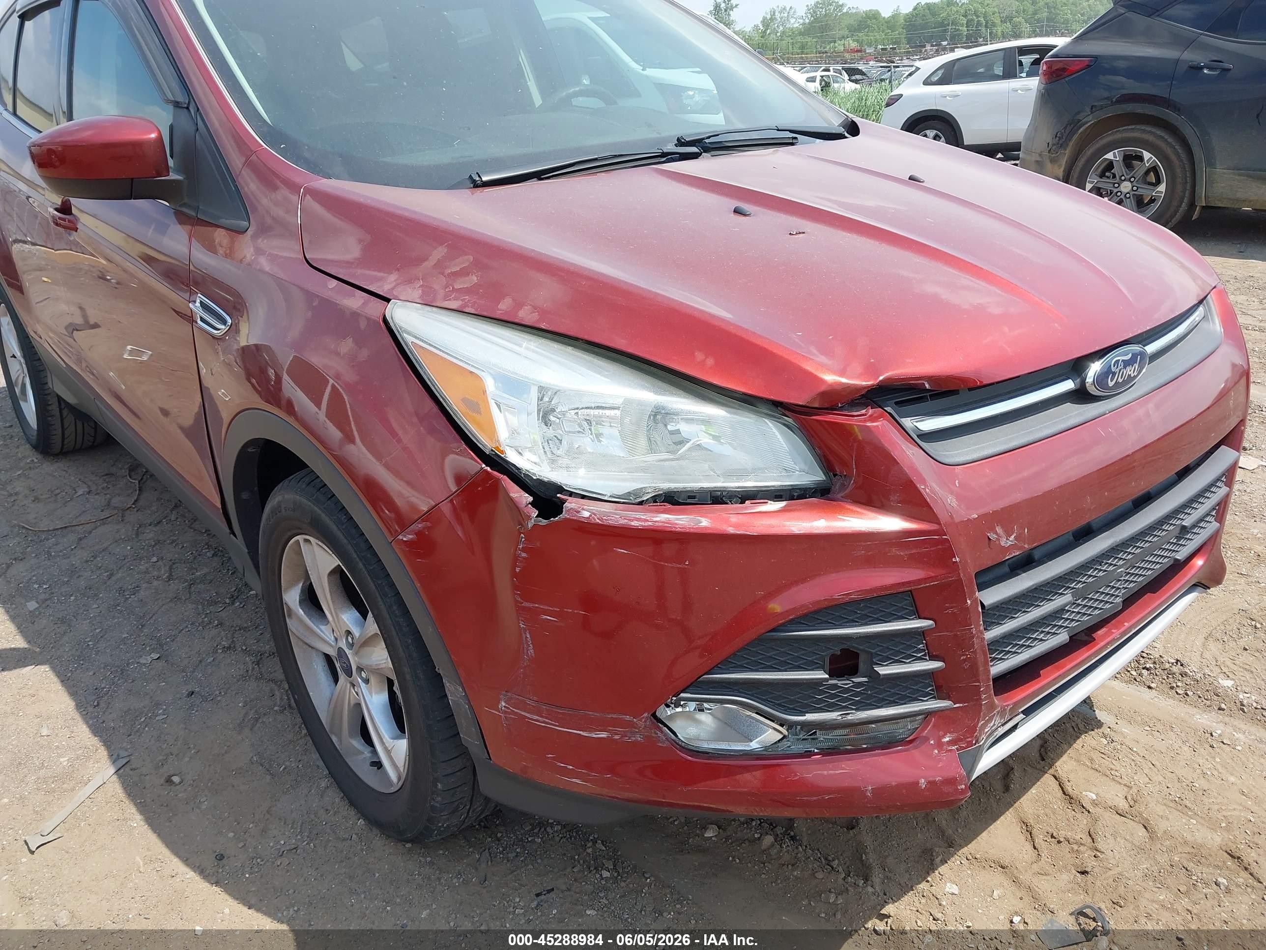 2014 Ford Escape Se Orange vin: 1FMCU9GX5EUC65310