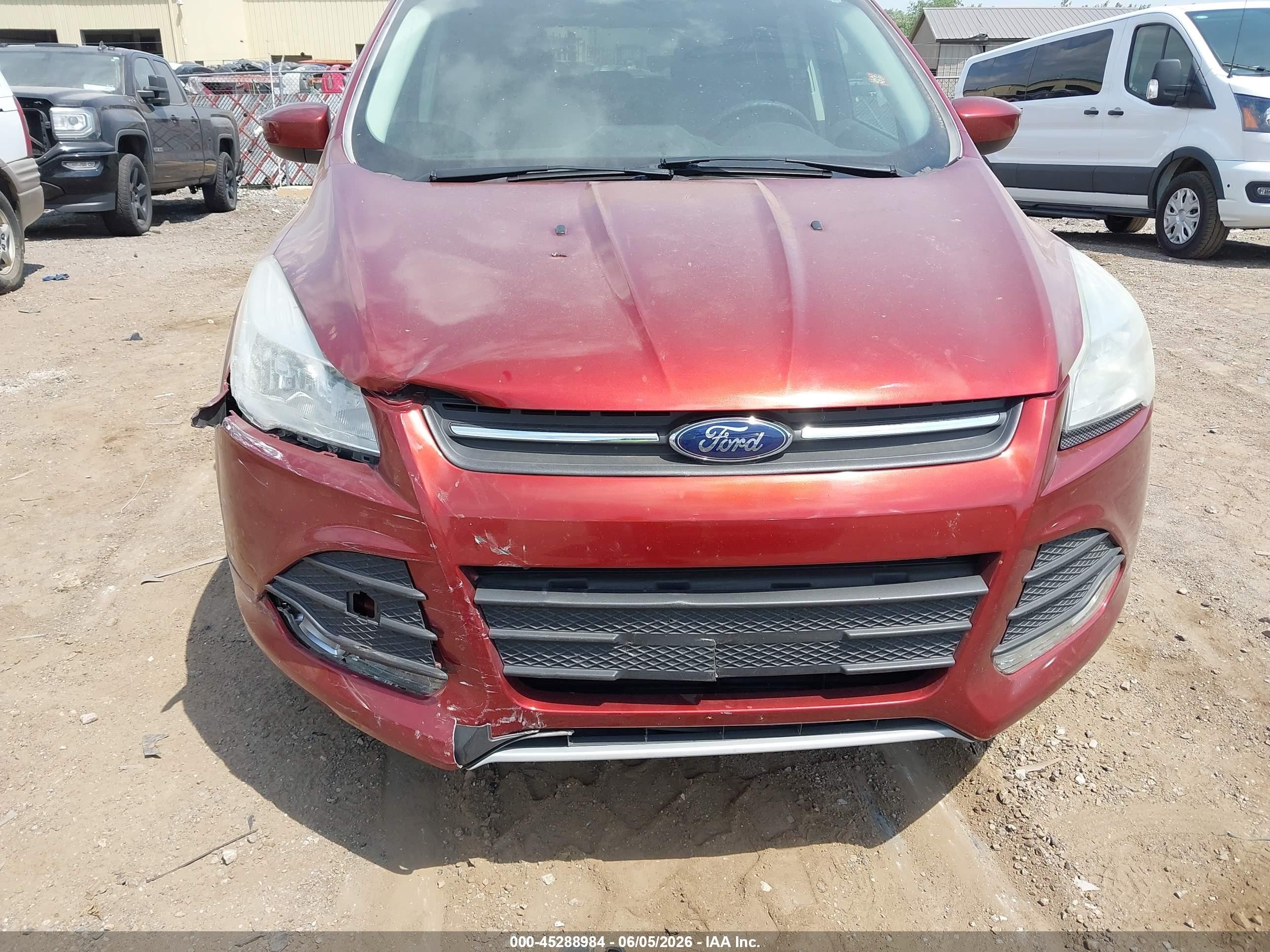 2014 Ford Escape Se Orange vin: 1FMCU9GX5EUC65310