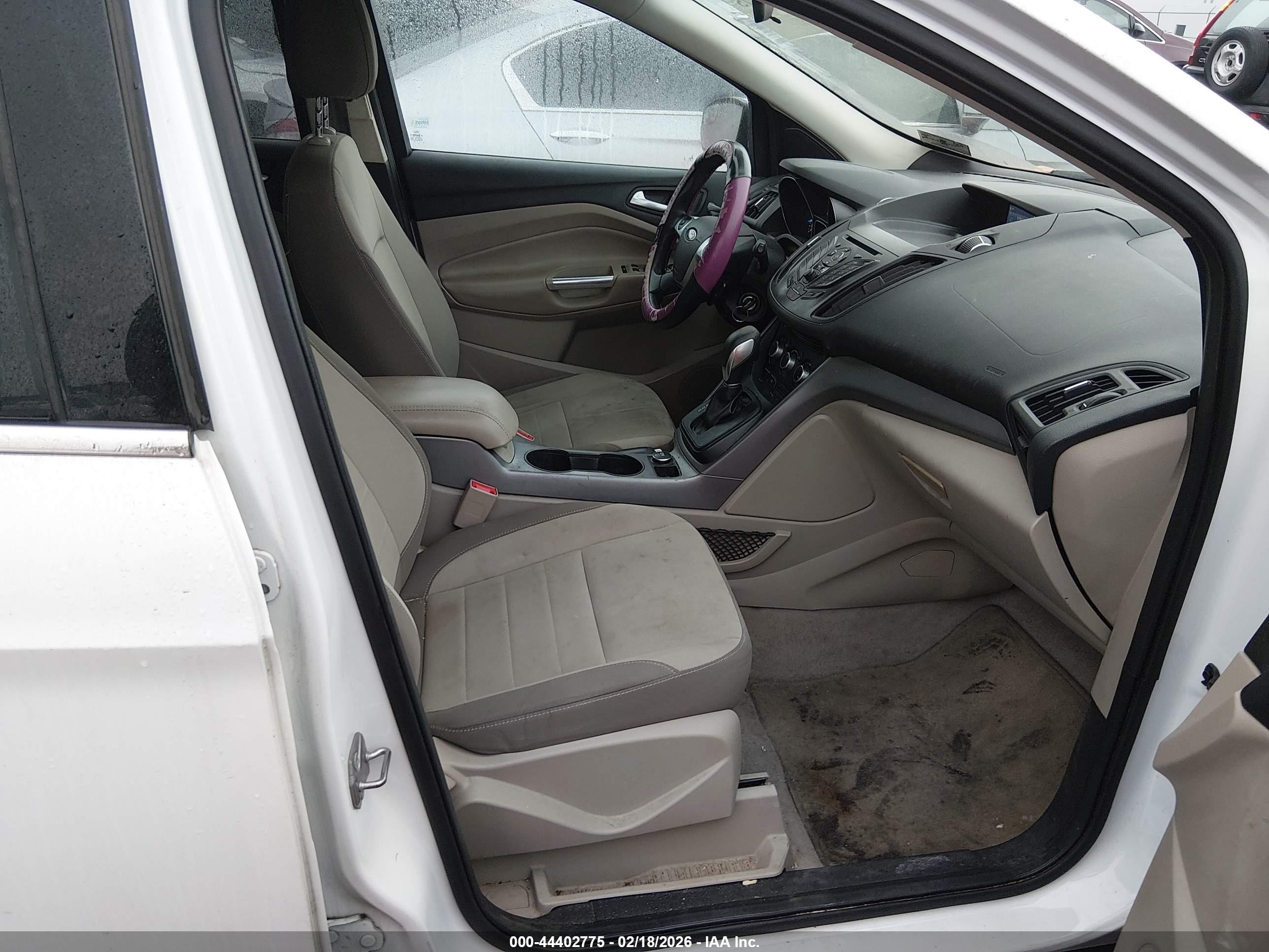 2014 Ford Escape Se White vin: 1FMCU9GX5EUD38773