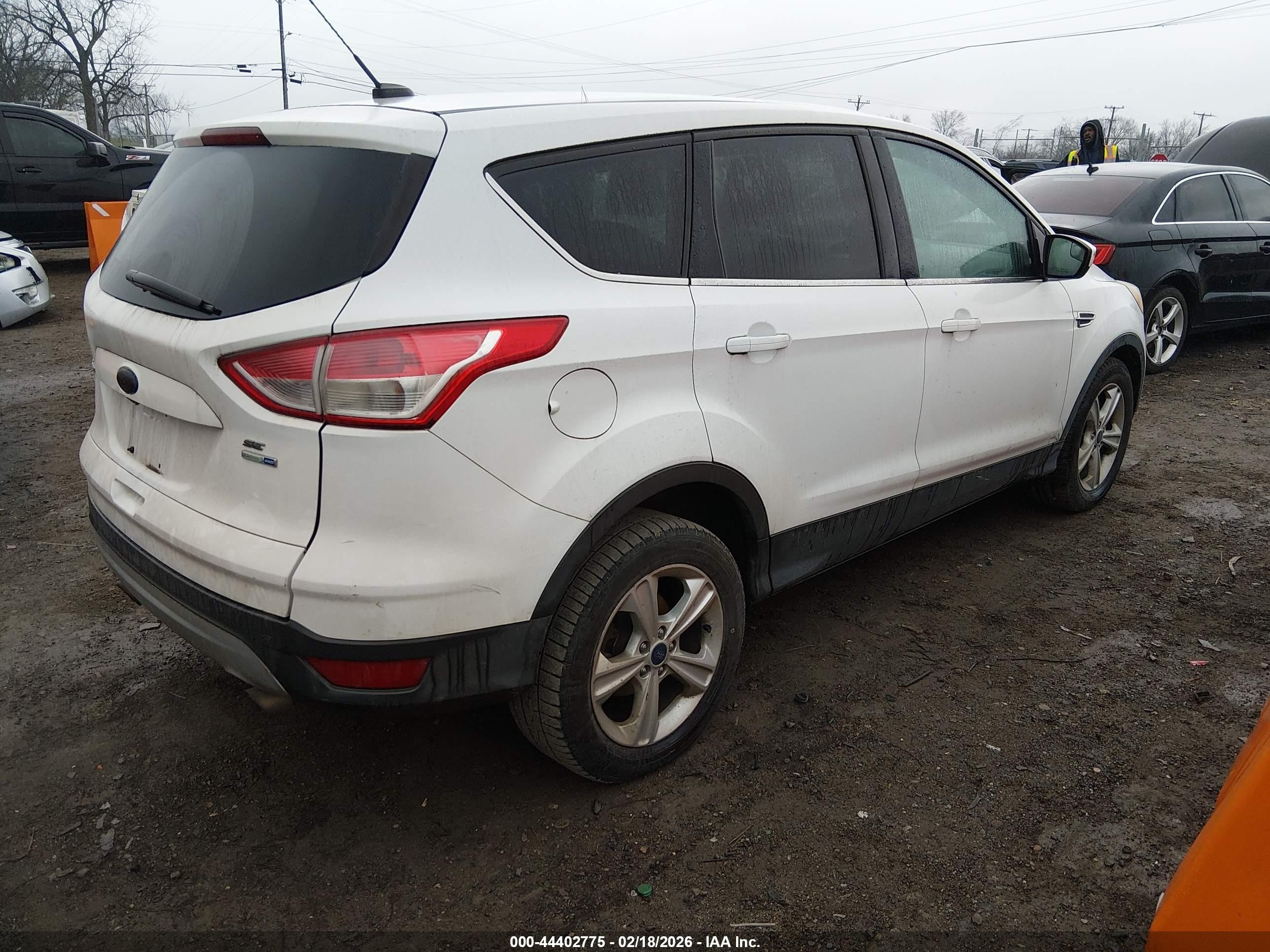 2014 Ford Escape Se White vin: 1FMCU9GX5EUD38773