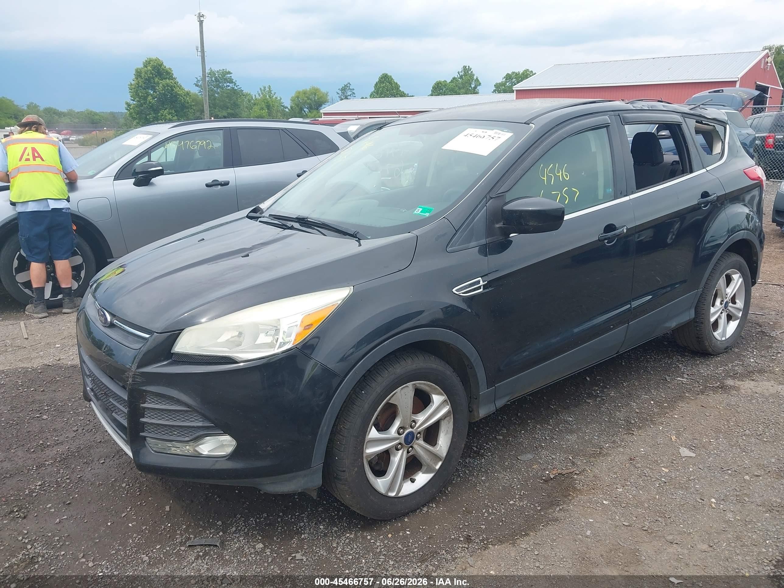 2014 Ford Escape Se Black vin: 1FMCU9GX5EUD69926