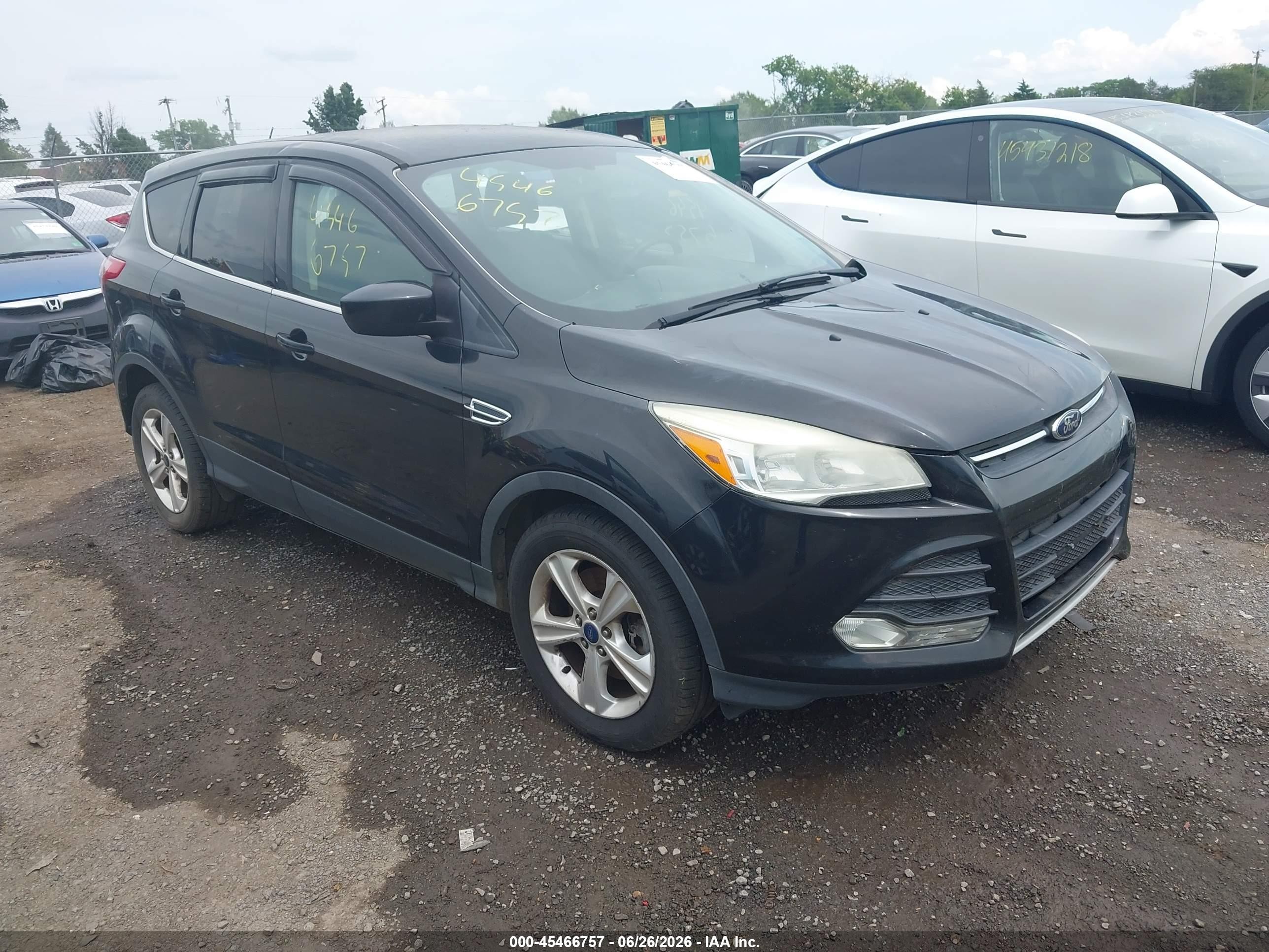 2014 Ford Escape Se Black vin: 1FMCU9GX5EUD69926