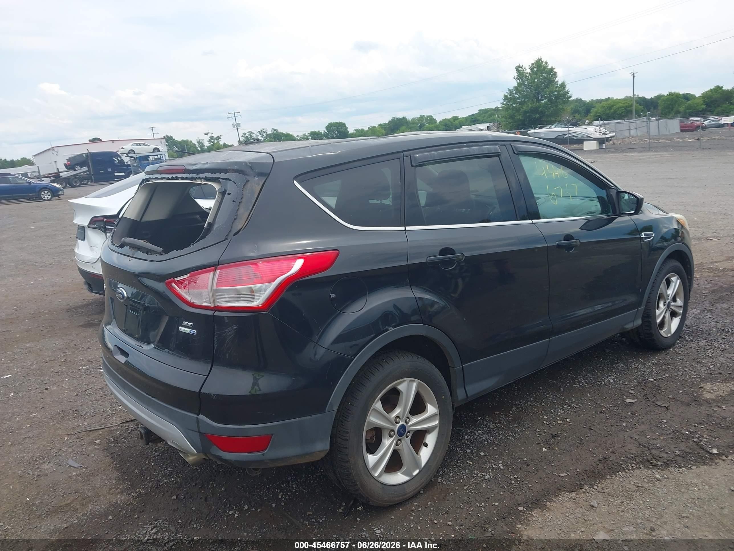 2014 Ford Escape Se Black vin: 1FMCU9GX5EUD69926