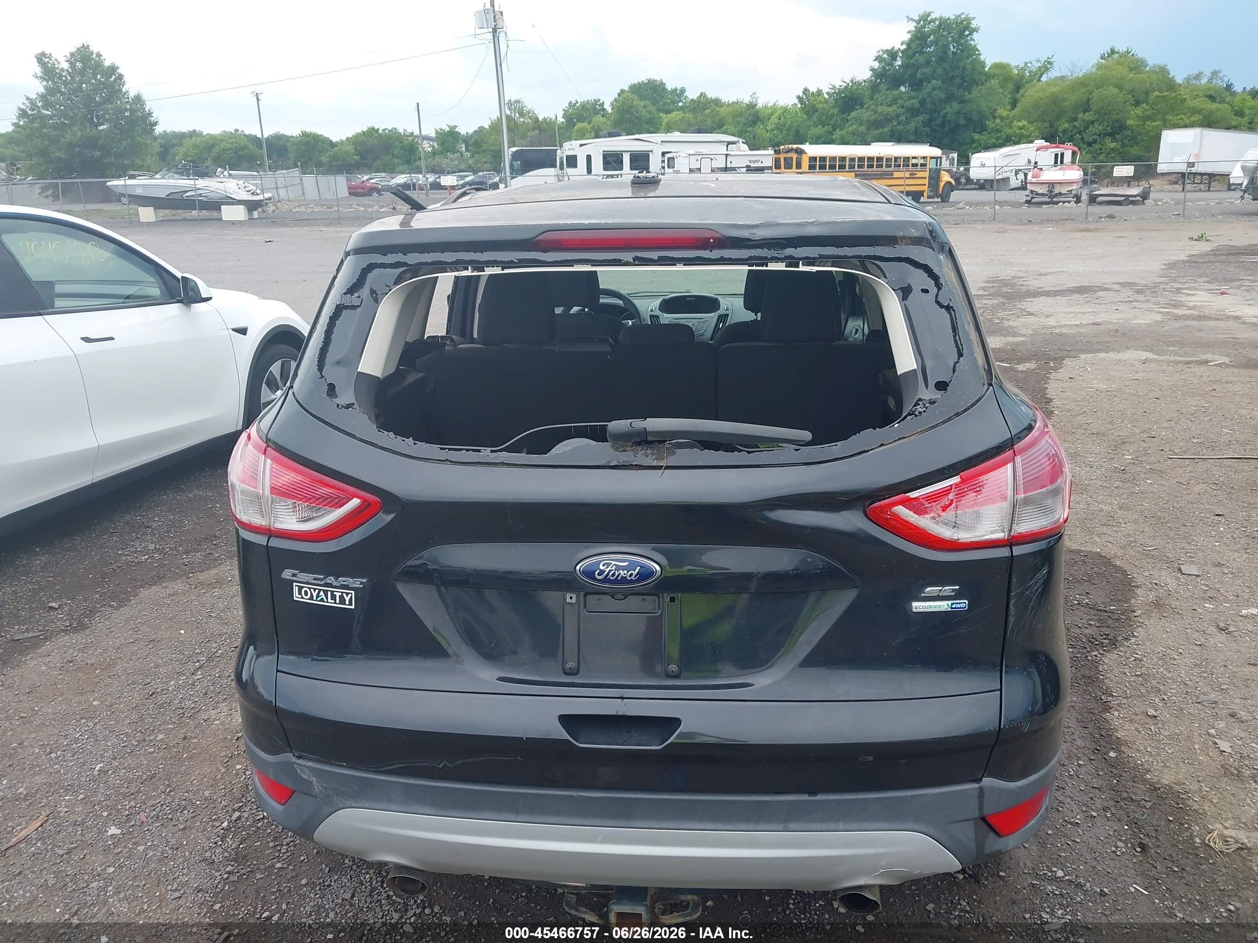 2014 Ford Escape Se Black vin: 1FMCU9GX5EUD69926