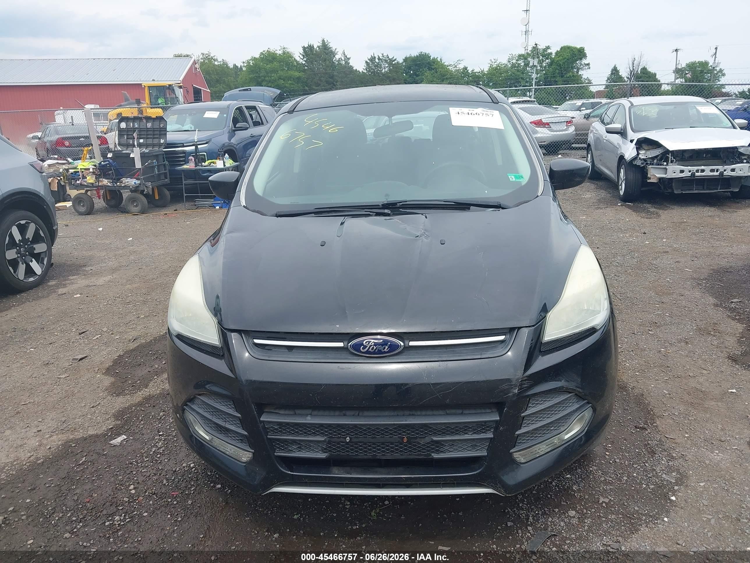 2014 Ford Escape Se Black vin: 1FMCU9GX5EUD69926